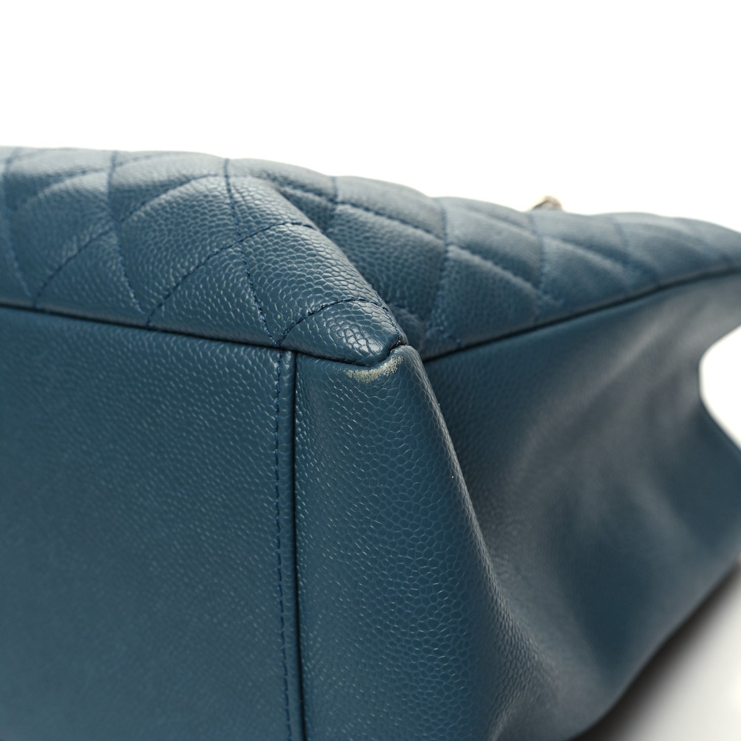 Caviar Quilted Grand Shopping Tote GST Blue