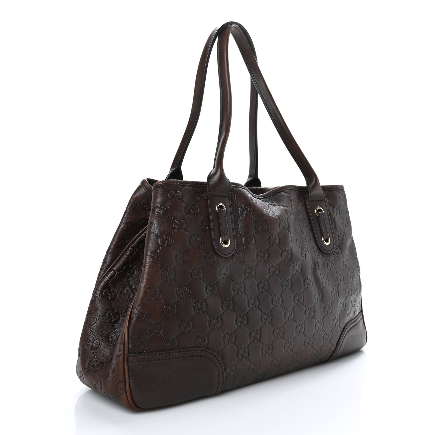Guccissima Medium Princy Tote Dark Brown