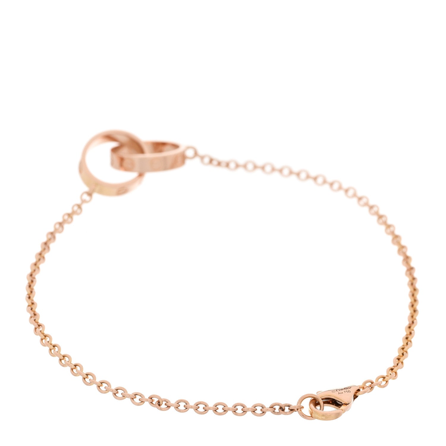 Cartier 18K Pink Gold Interlocking LOVE Bracelet 2 of 5