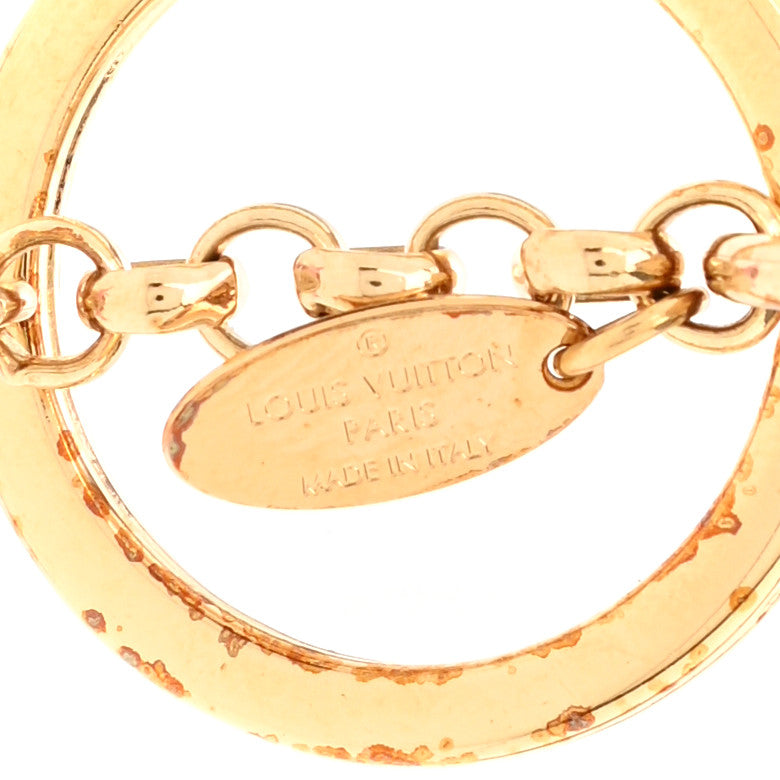 Giant Monogram Vivienne Bag Charm Key Holder Rose