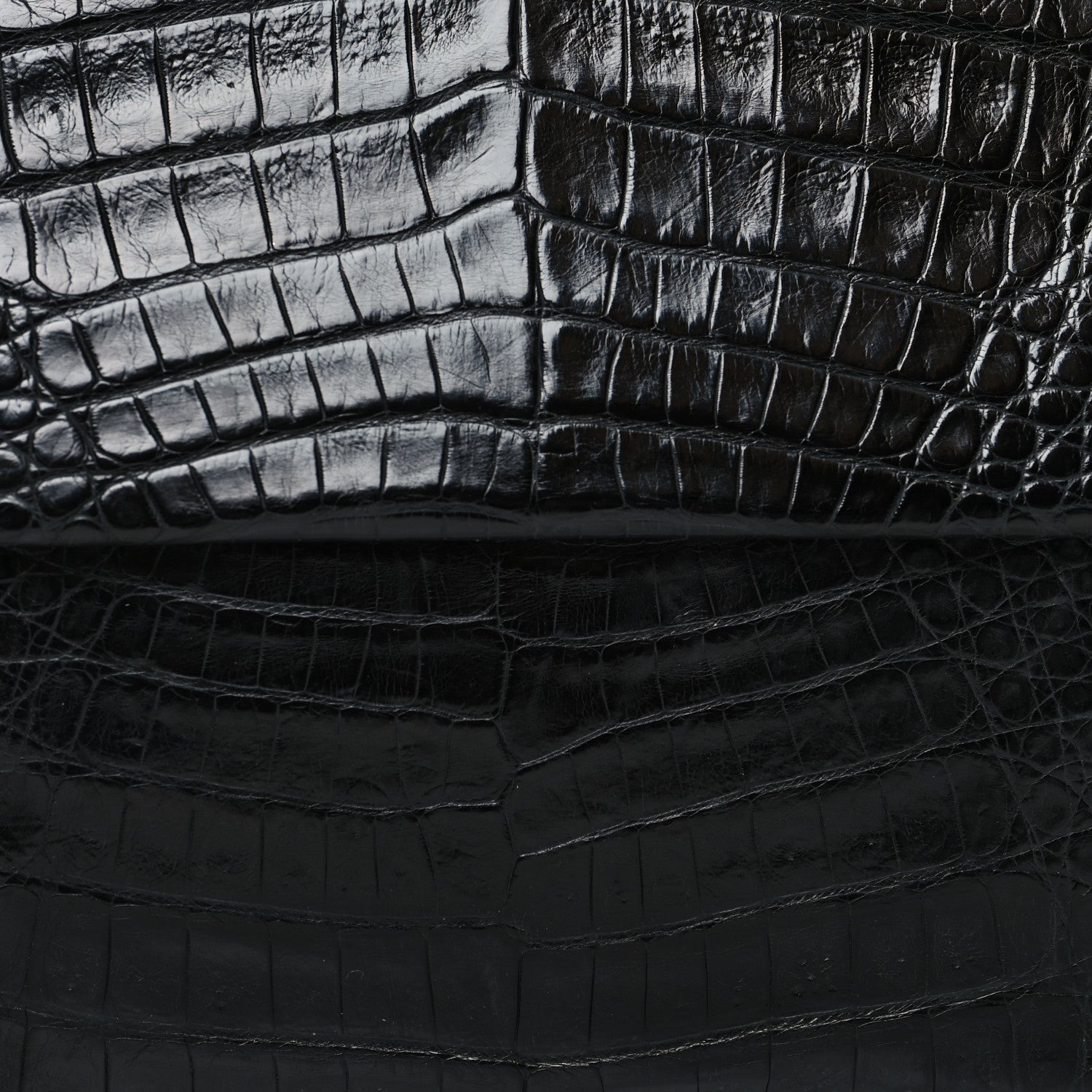 Nancy Gonzalez Crocodile Foldover Clutch Black 9 of 12