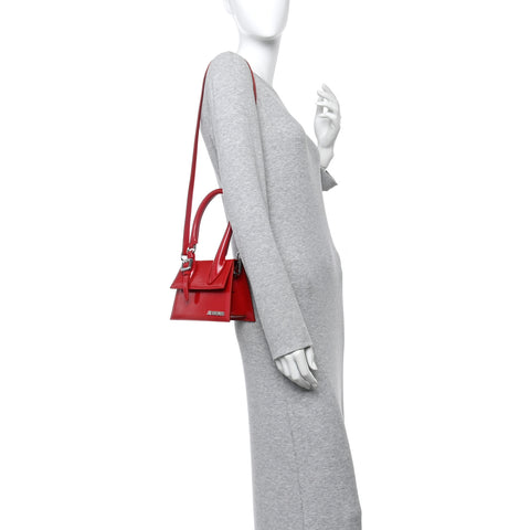 Glazed Calfskin Le Chiquito Boucle Moyen Red