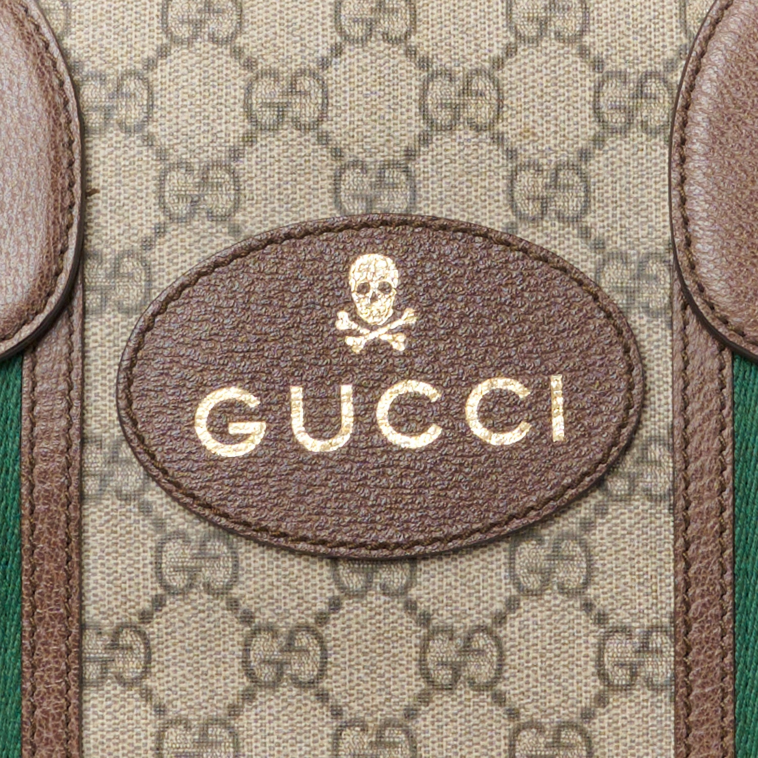 Gucci Soft GG Supreme Monogram Web Medium Duffle Bag Beige New Acero Crop 9 of 11