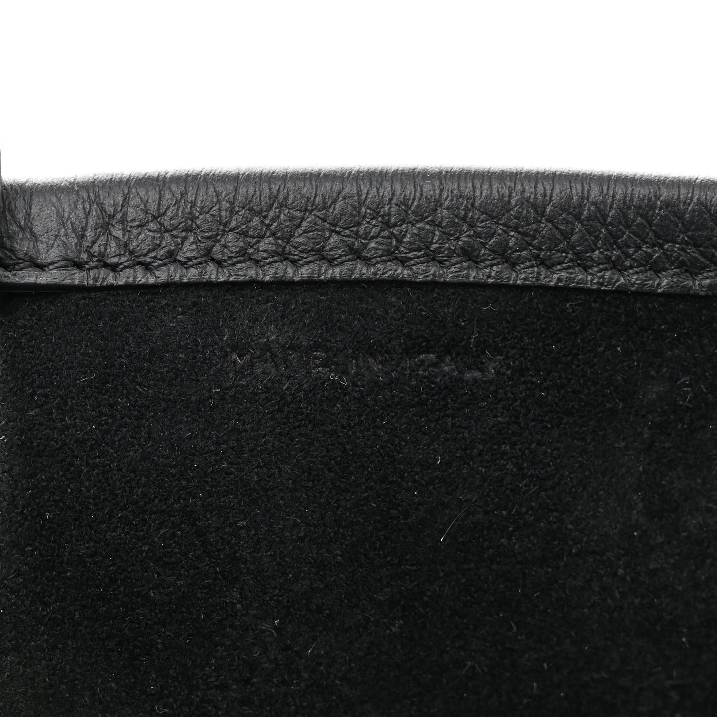 Grained Calfskin Medium N/S Park Tote Black