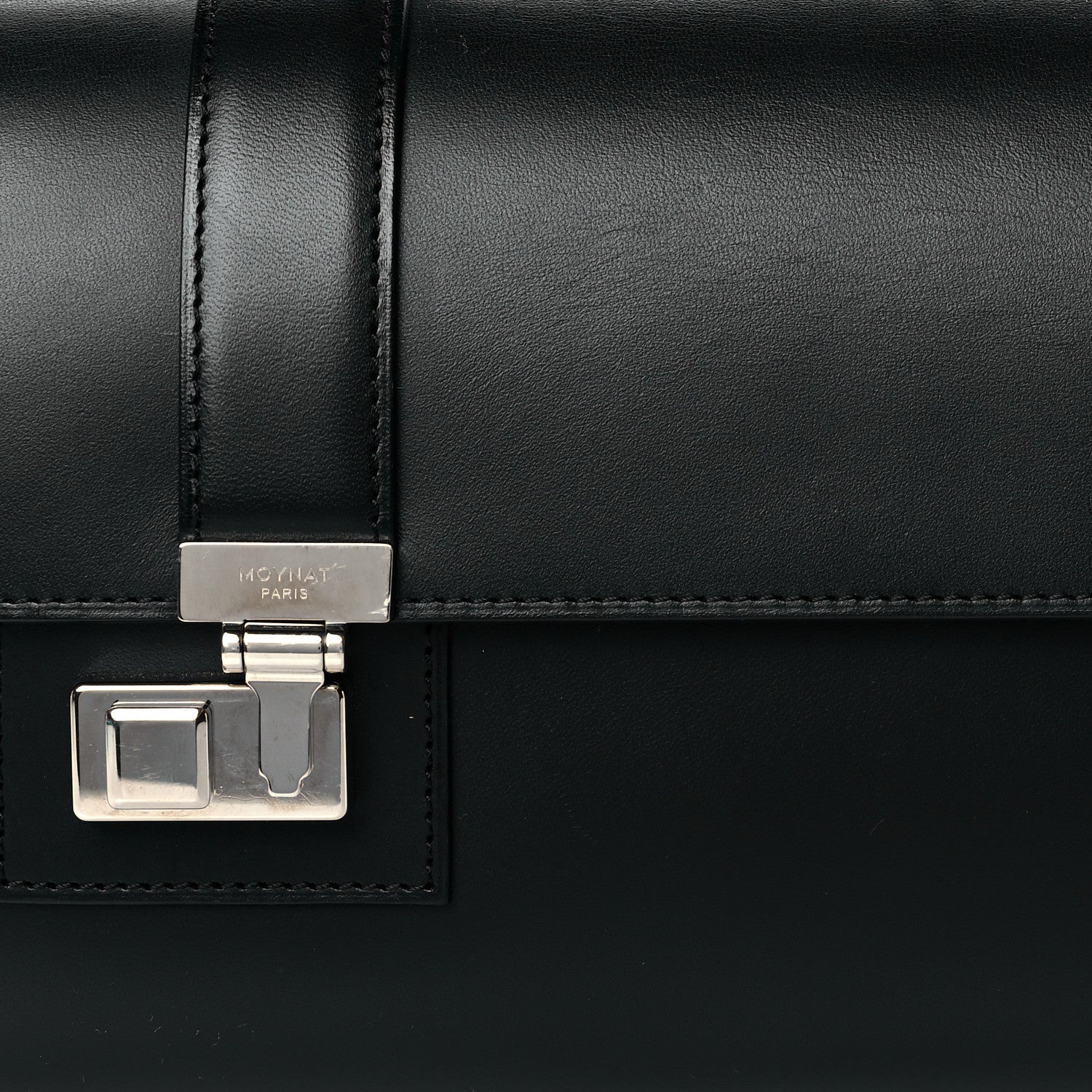 Moynat Box Calfskin Cabotin Black 7 of 9