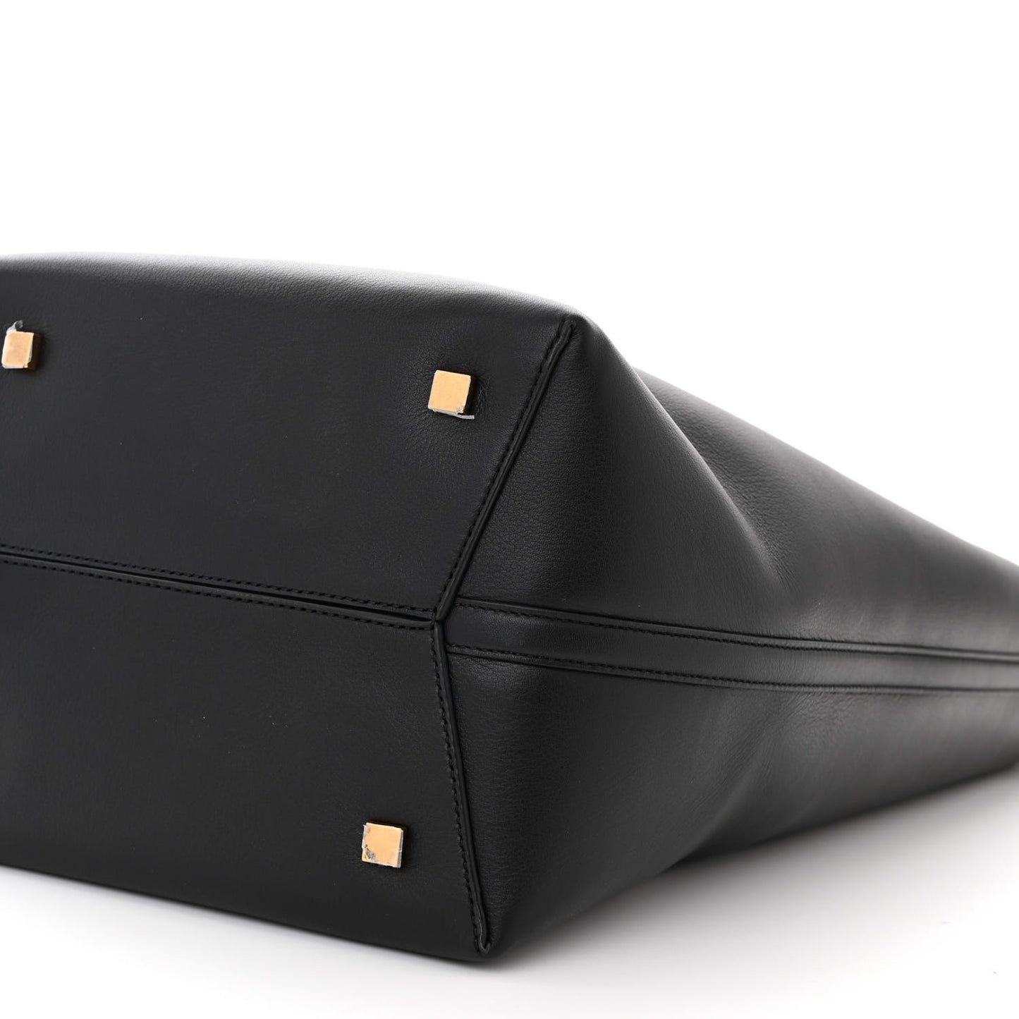 Shiny Calfskin Le 37 Long Bucket Bag Black