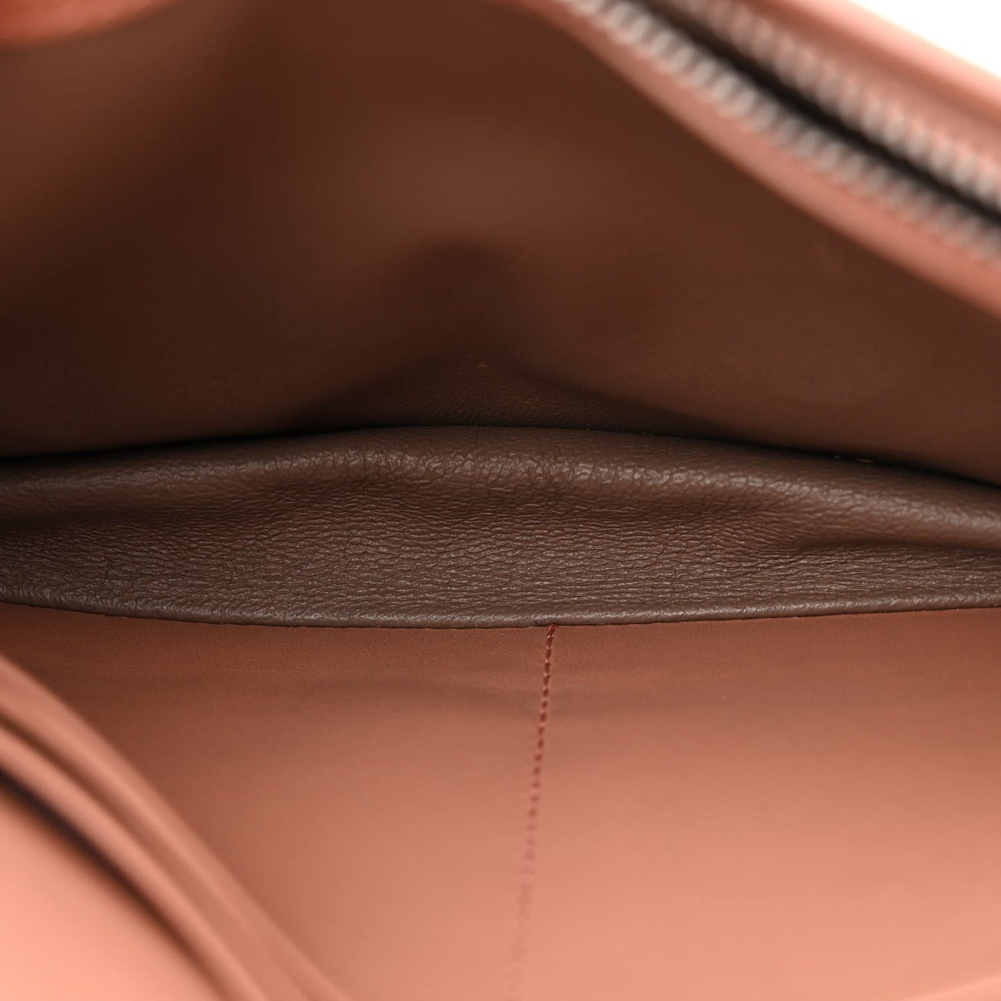 Nappa Intrecciato Checker Chain Wallet Beige Red