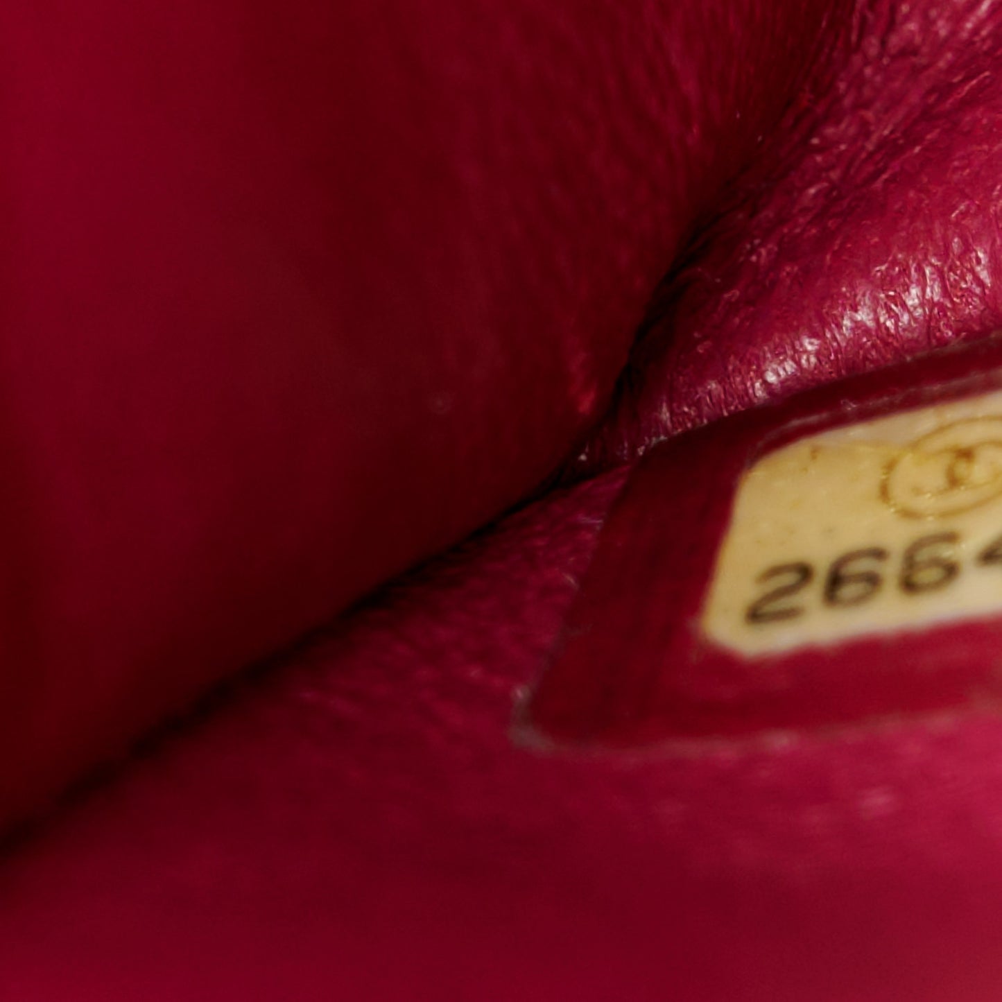 Lambskin Chevron Quilted Medium Double Flap Dark Pink