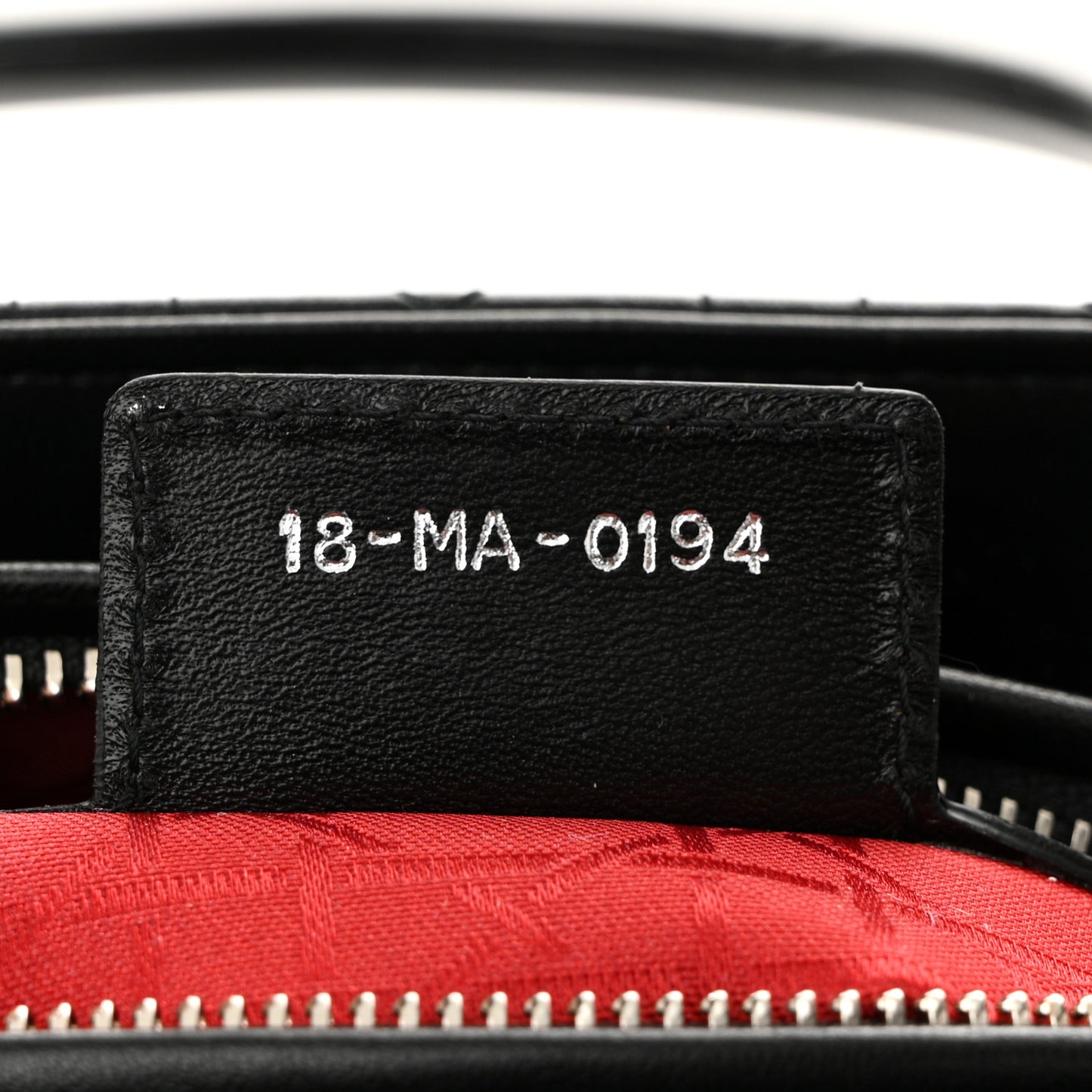 Lambskin Cannage Medium Lady Dior Black