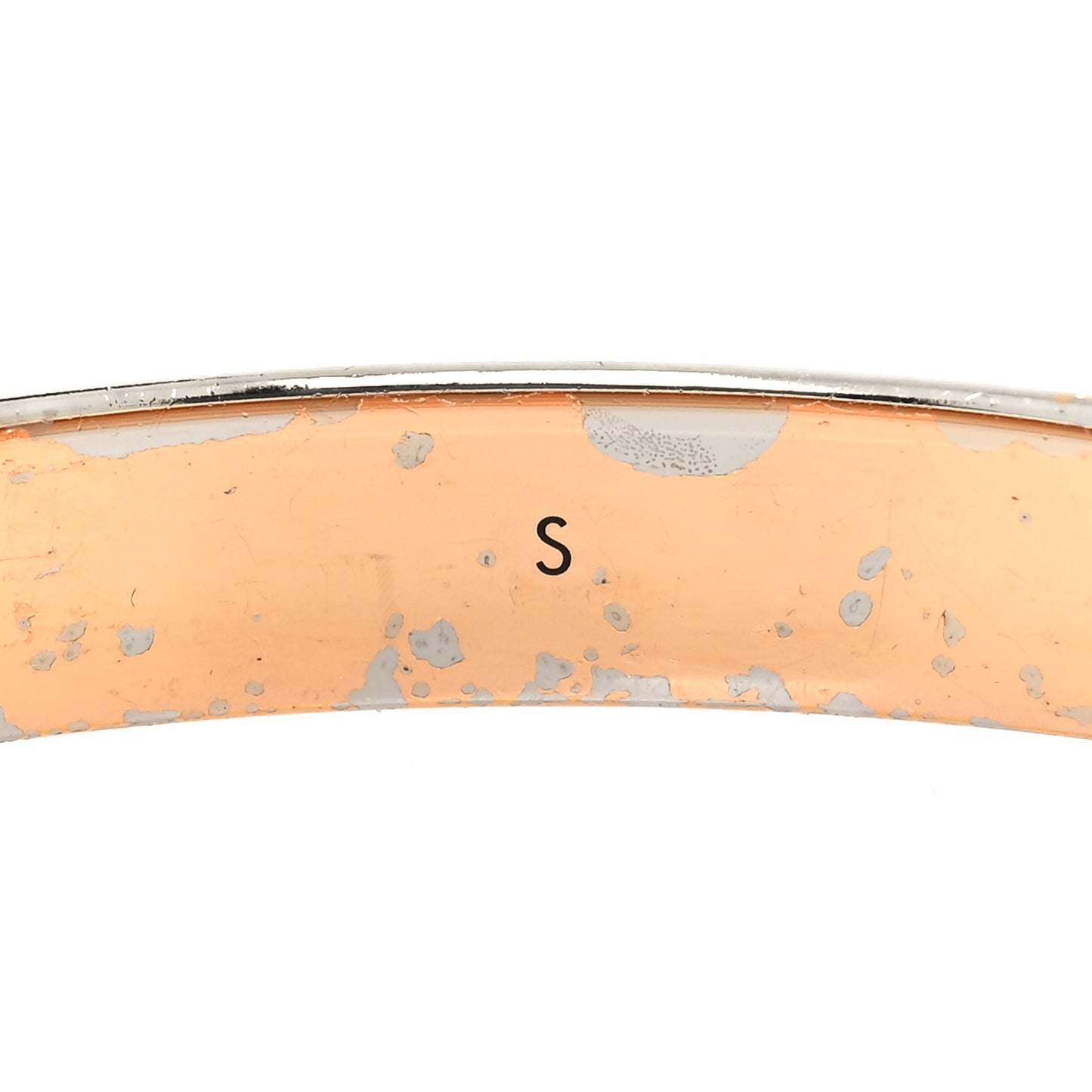 Brass Monogram Nanogram Cuff S Gold