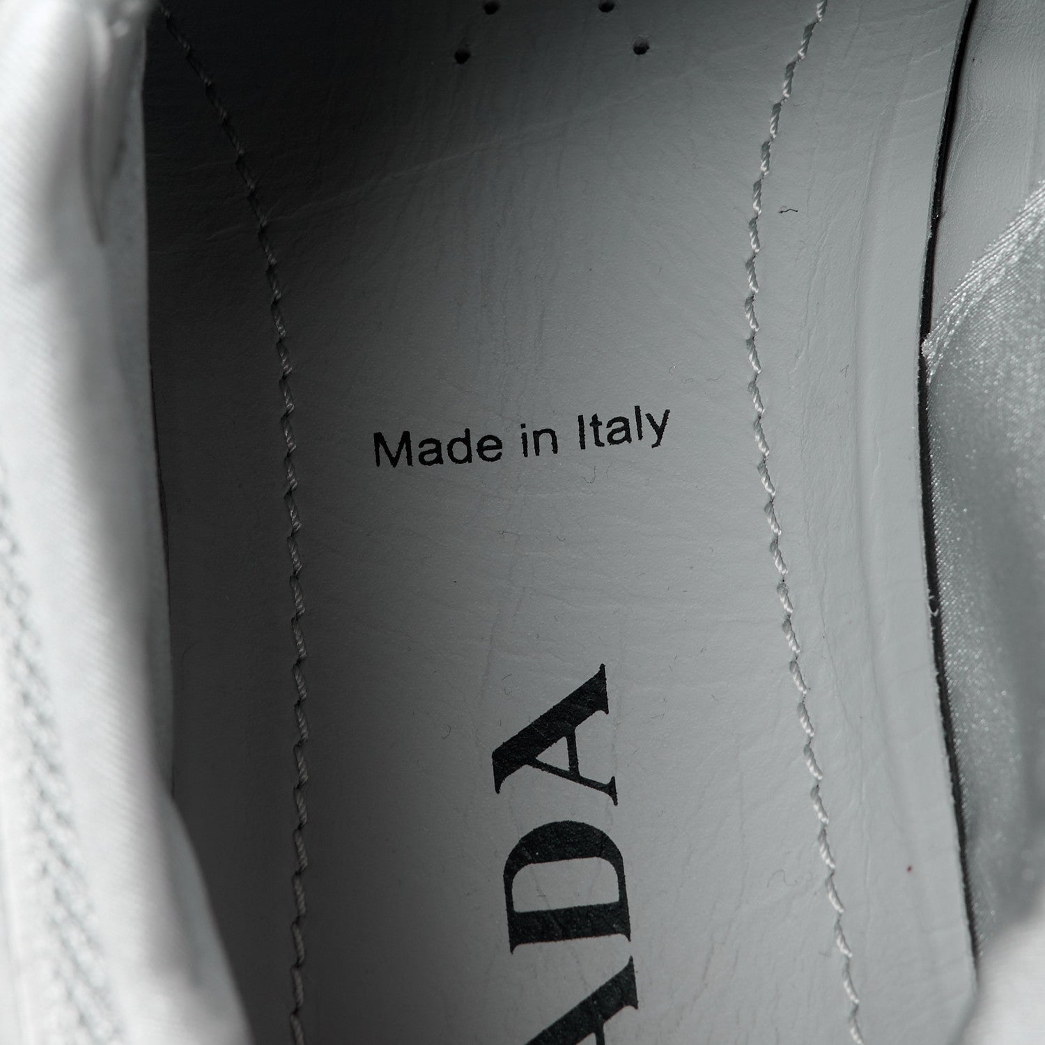 Prada Rubber Technical Knit Fabric Triangle Logo Evolution 55mm Sneakers 39 Argento 8 of 10