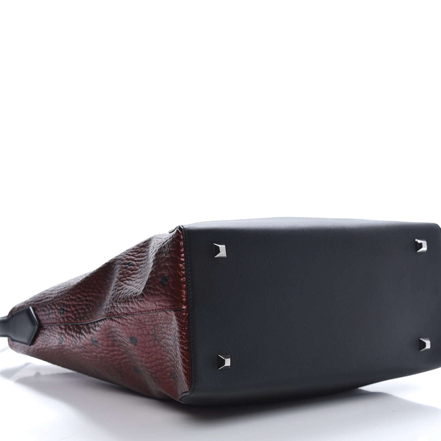 Metallic Visetos Medium Hobo Bag Scooter Red