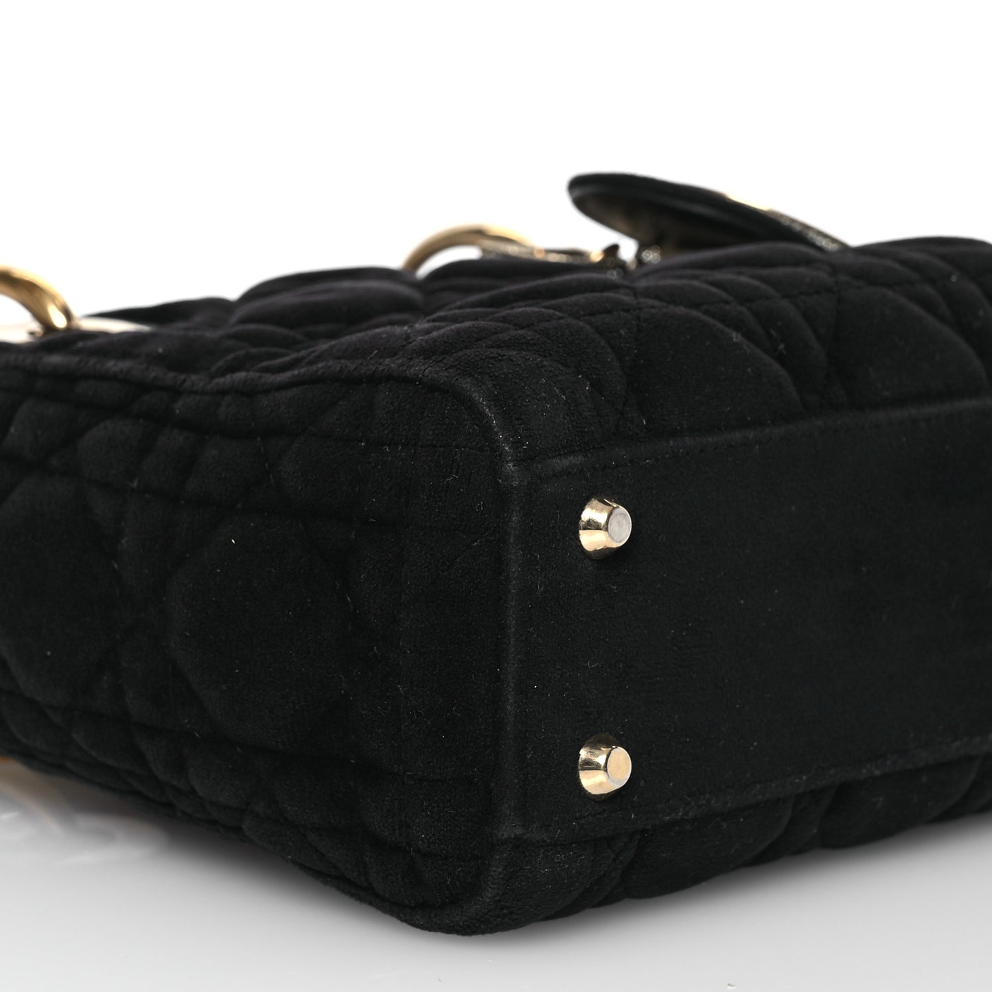 Velvet Mini Lady Dior Black