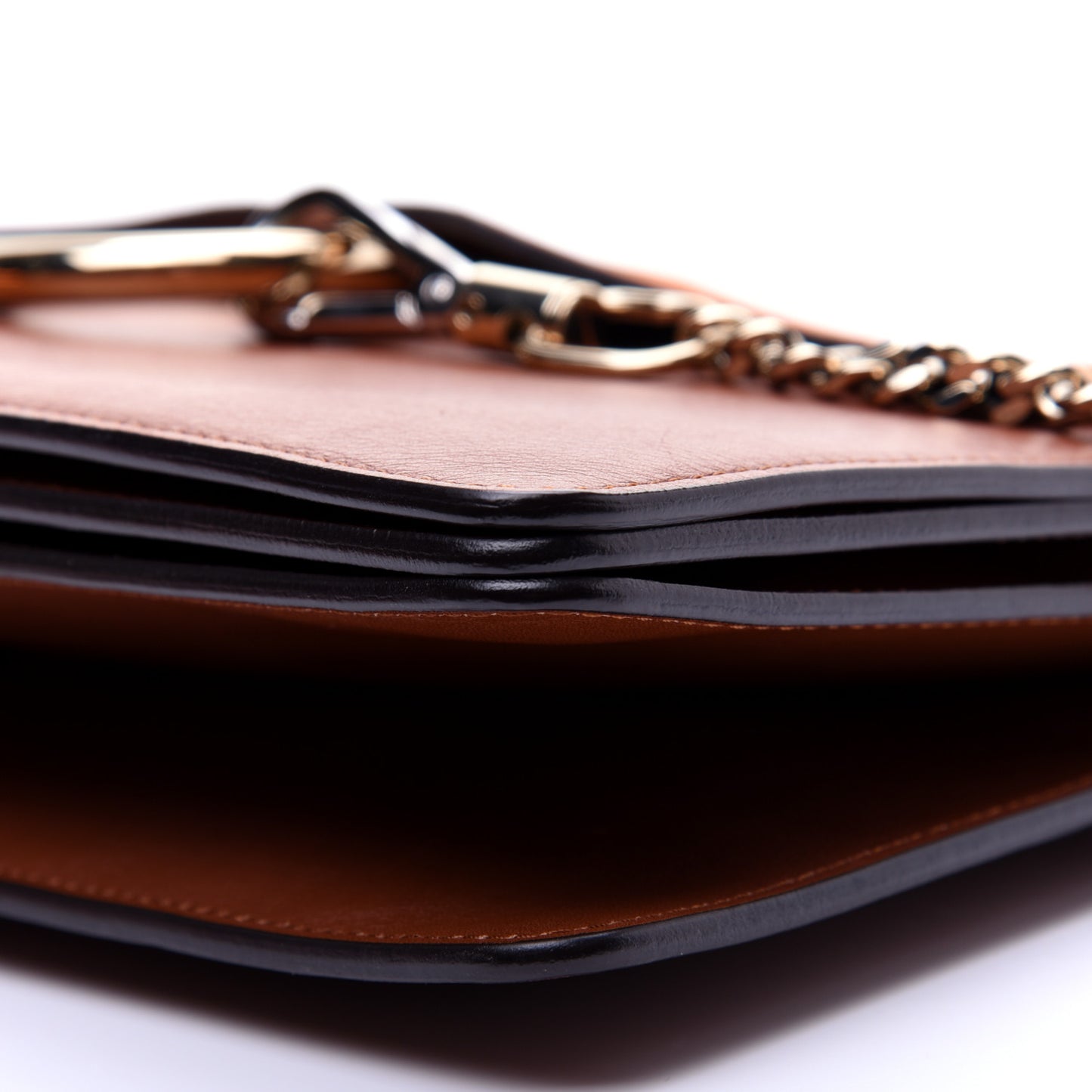 Suede Calfskin Medium Faye Shoulder Bag Tobacco