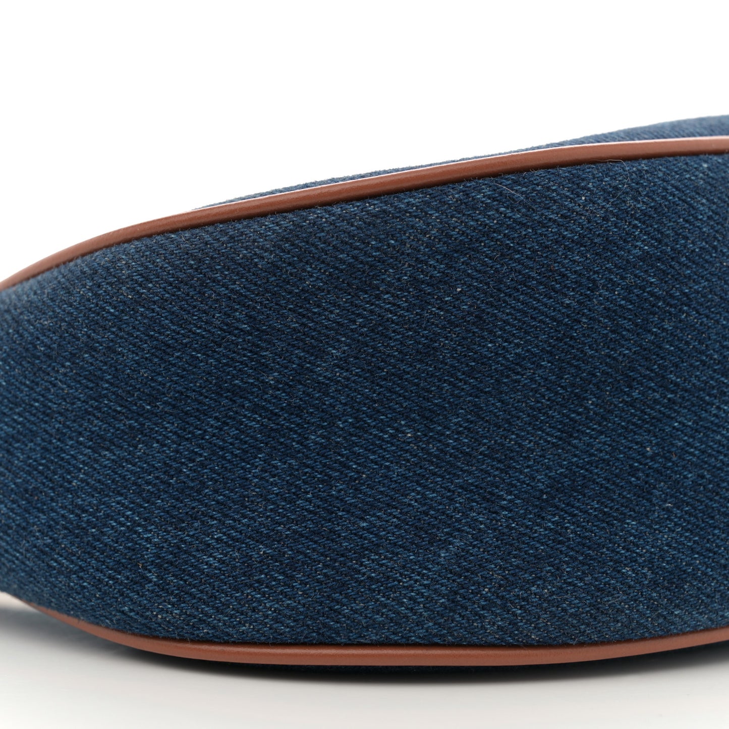 Denim Ava Shoulder Bag Navy Tan