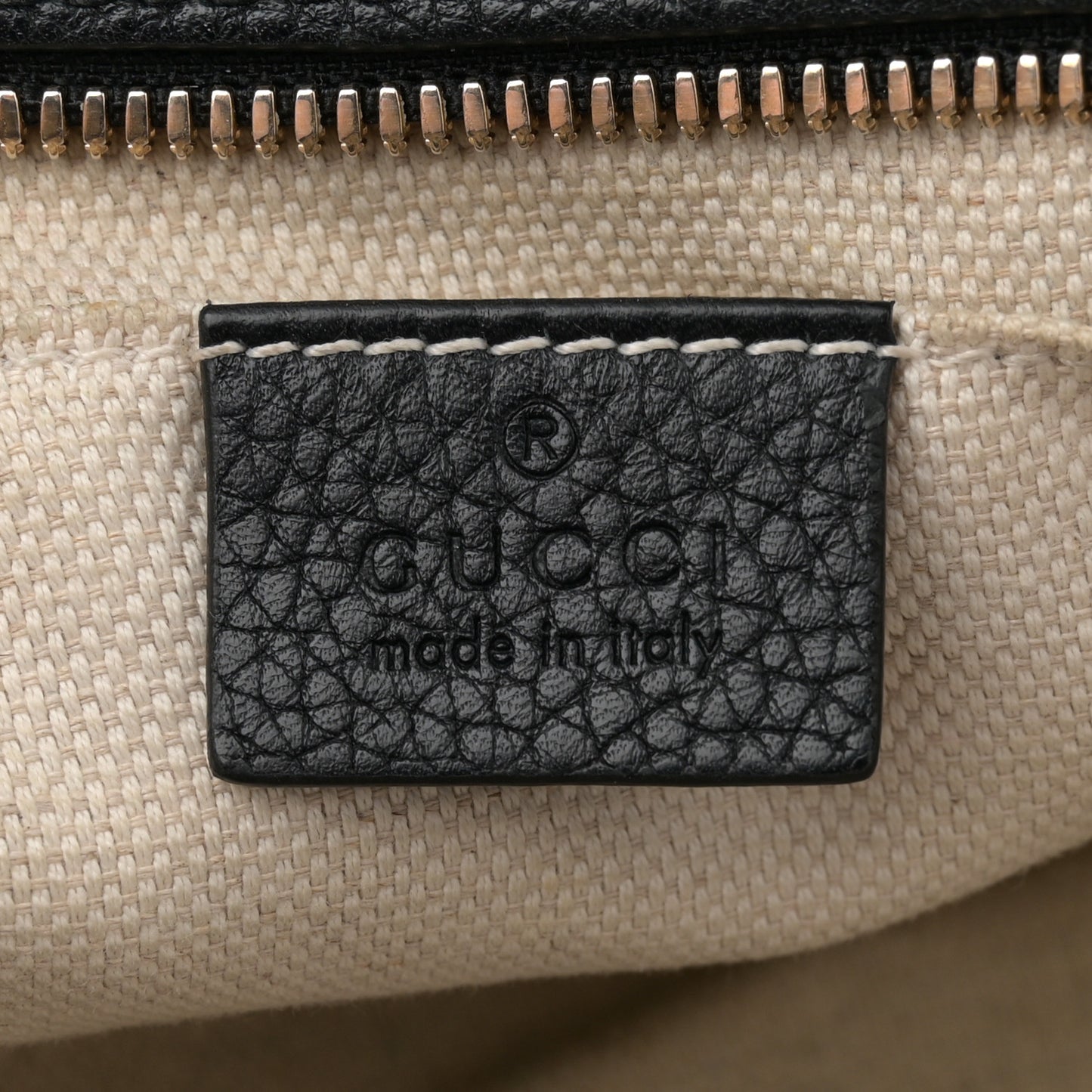 Pebbled Calfskin Small Soho Disco Bag Black