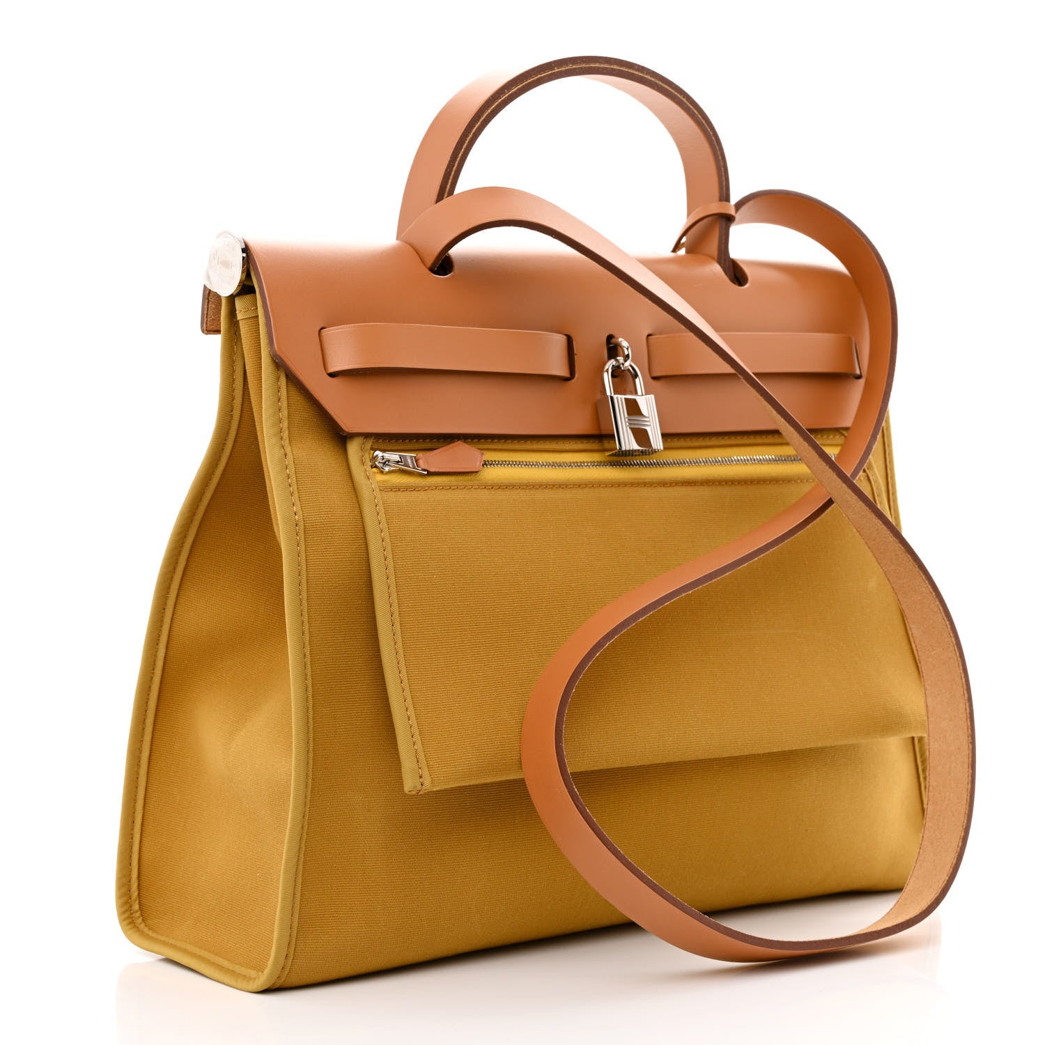 Hermes Toile Vache Hunter Herbag Zip 31 PM Cumin Naturel Sable 4 of 12