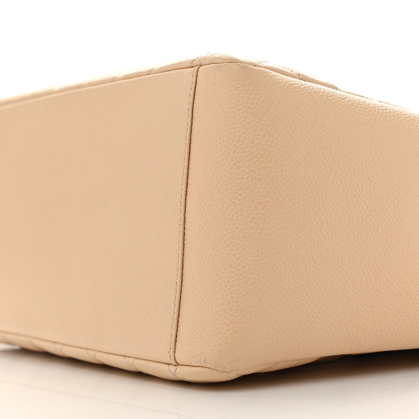 Caviar Quilted Grand Shopping Tote GST Beige