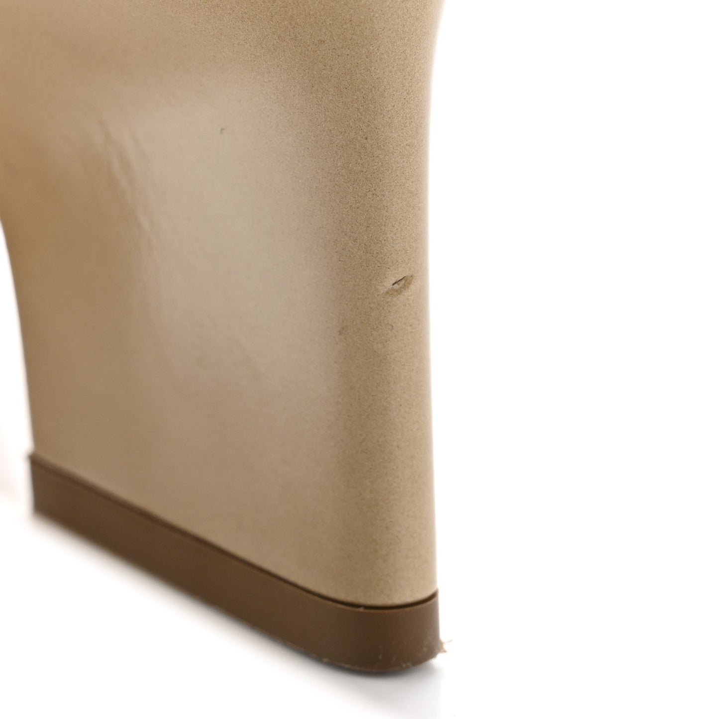 Patent Calfskin Edina Sandals 37 Nude