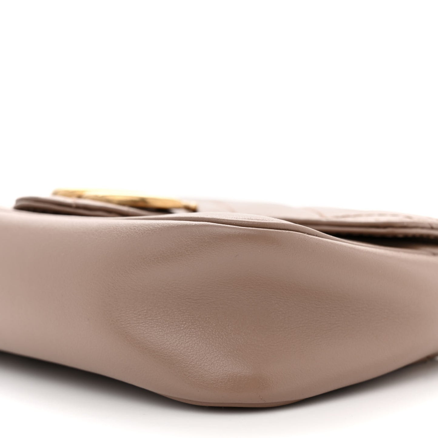 Calfskin Matelasse Super Mini GG Marmont Shoulder Bag Porcelain Rose