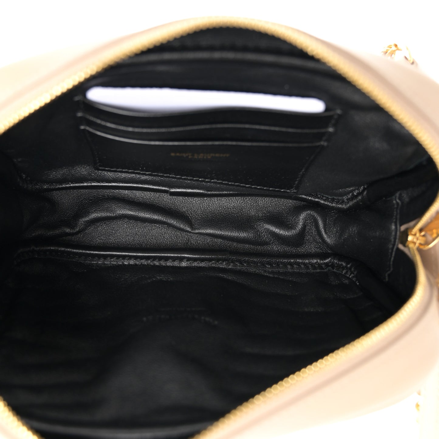 Grain De Poudre Matelasse Monogram Mini Lou Camera Bag Dark Beige