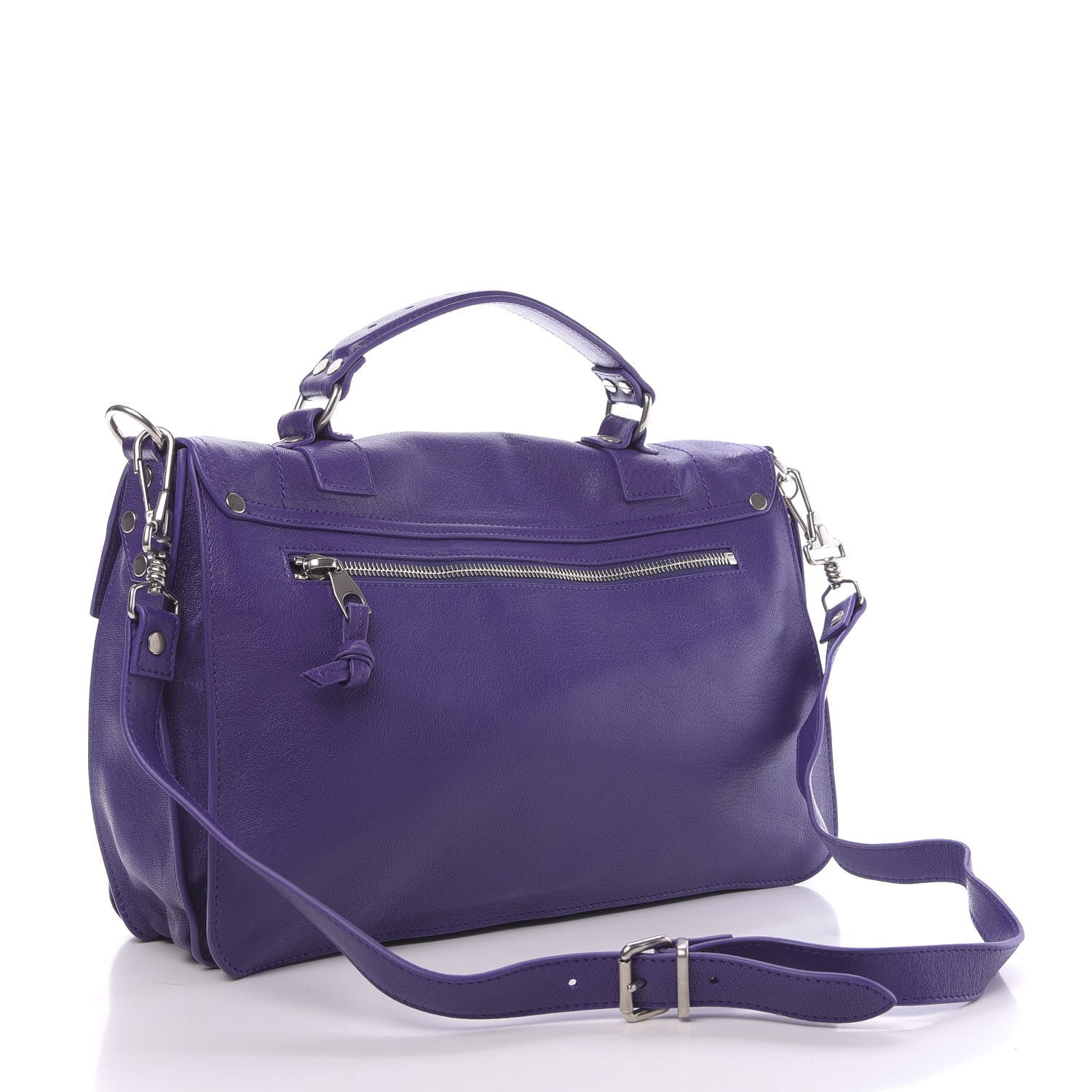 Proenza Schouler Lambskin Medium PS1 Satchel Amethyst 3 of 13