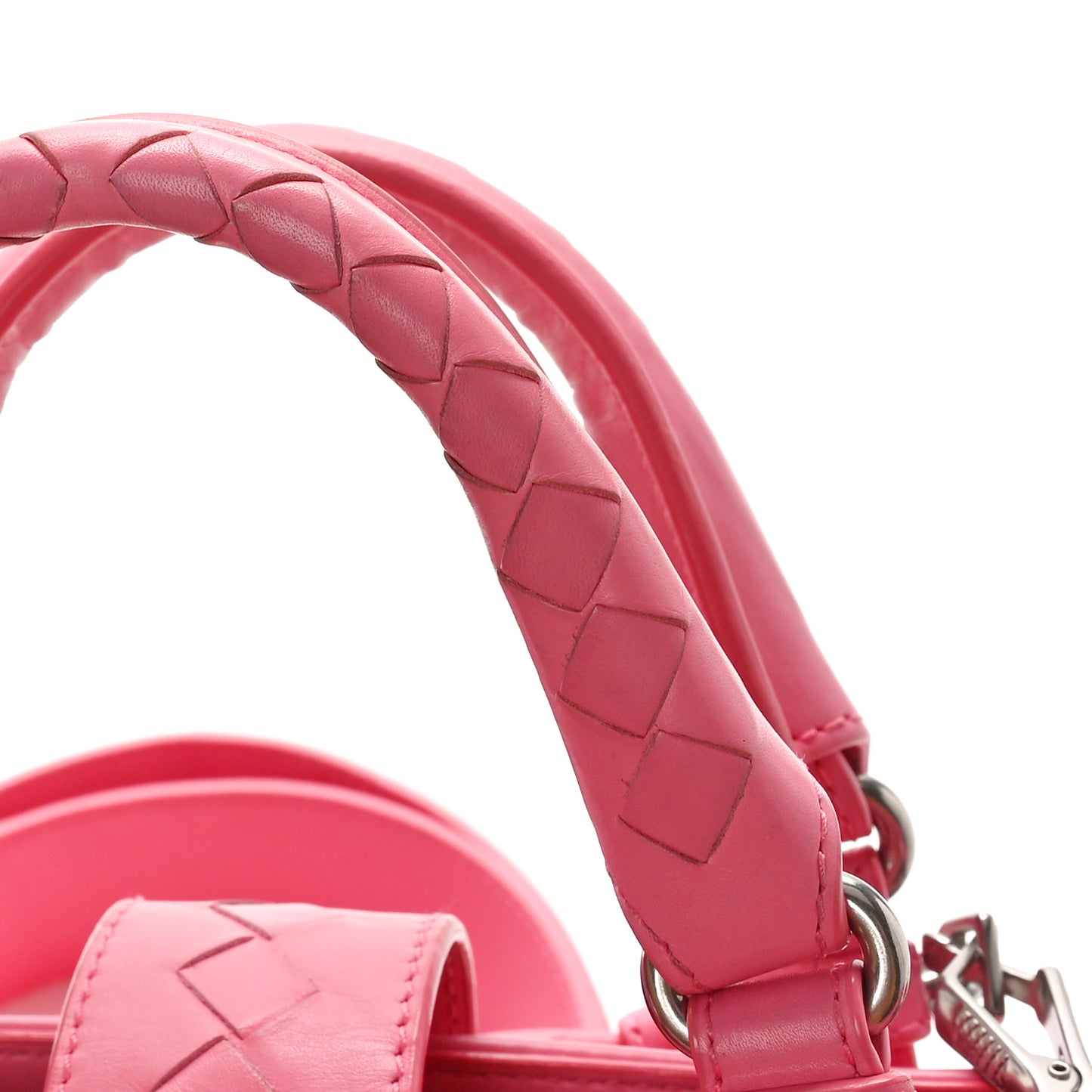 Calfskin Intrecciato Mini Roma Pink