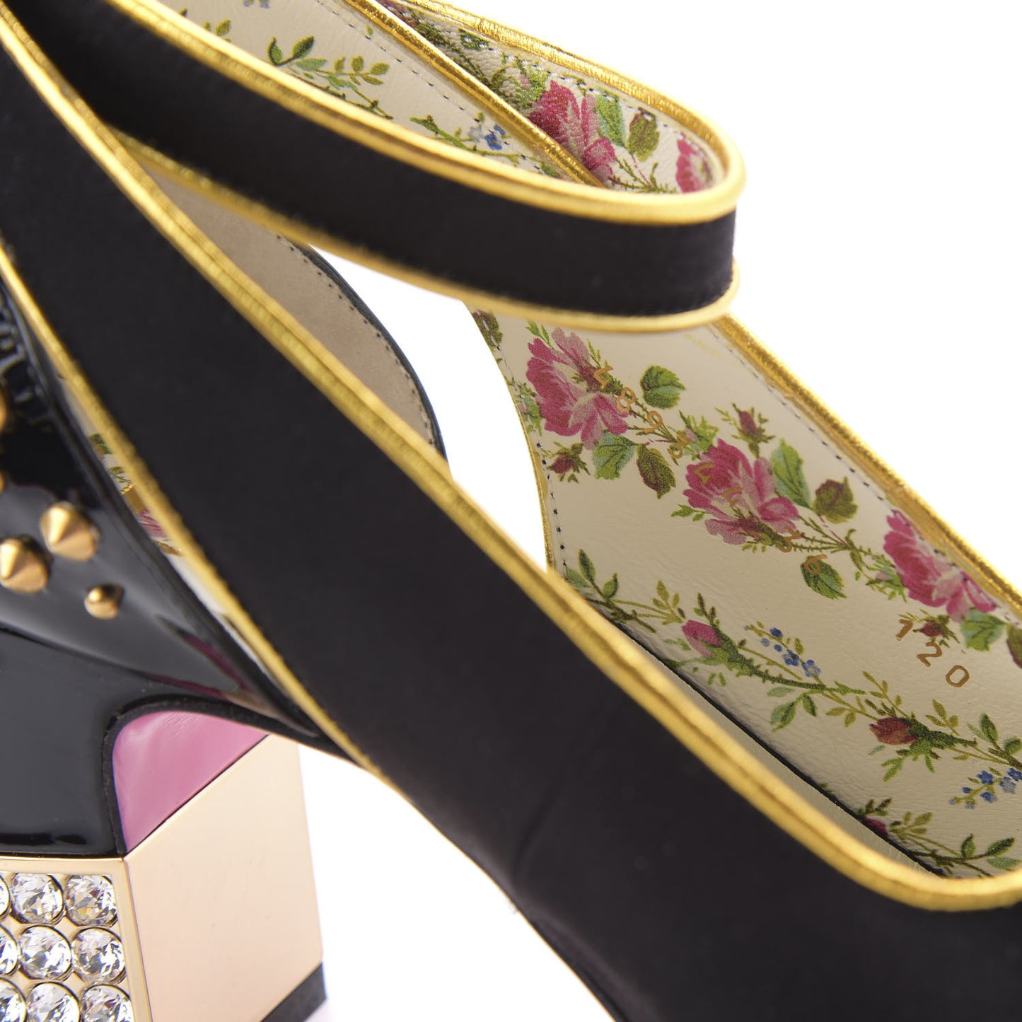 Satin Embroidered Dragon Caspar Pumps 36 Black