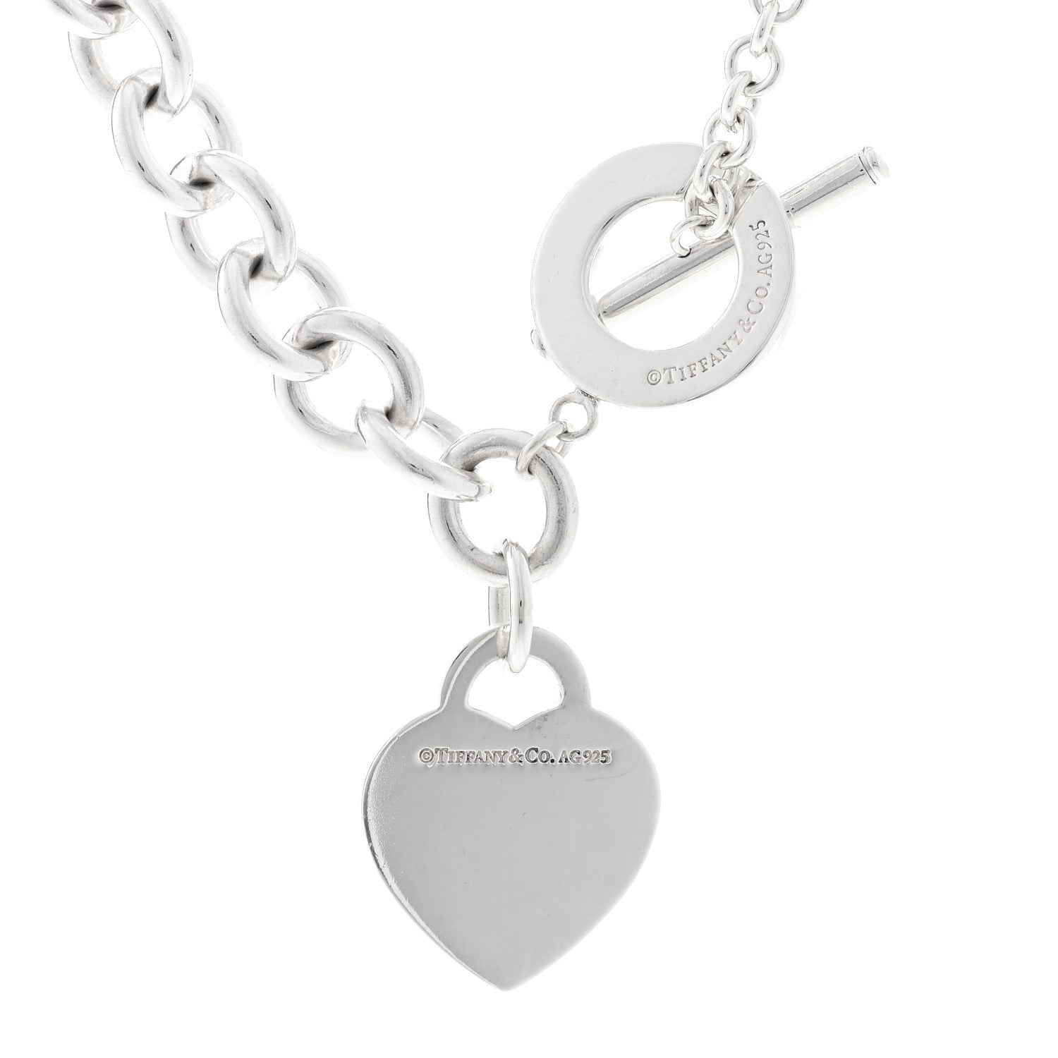 Tiffany Sterling Silver Return to Tiffany Heart Tag Toggle Necklace 4 of 4