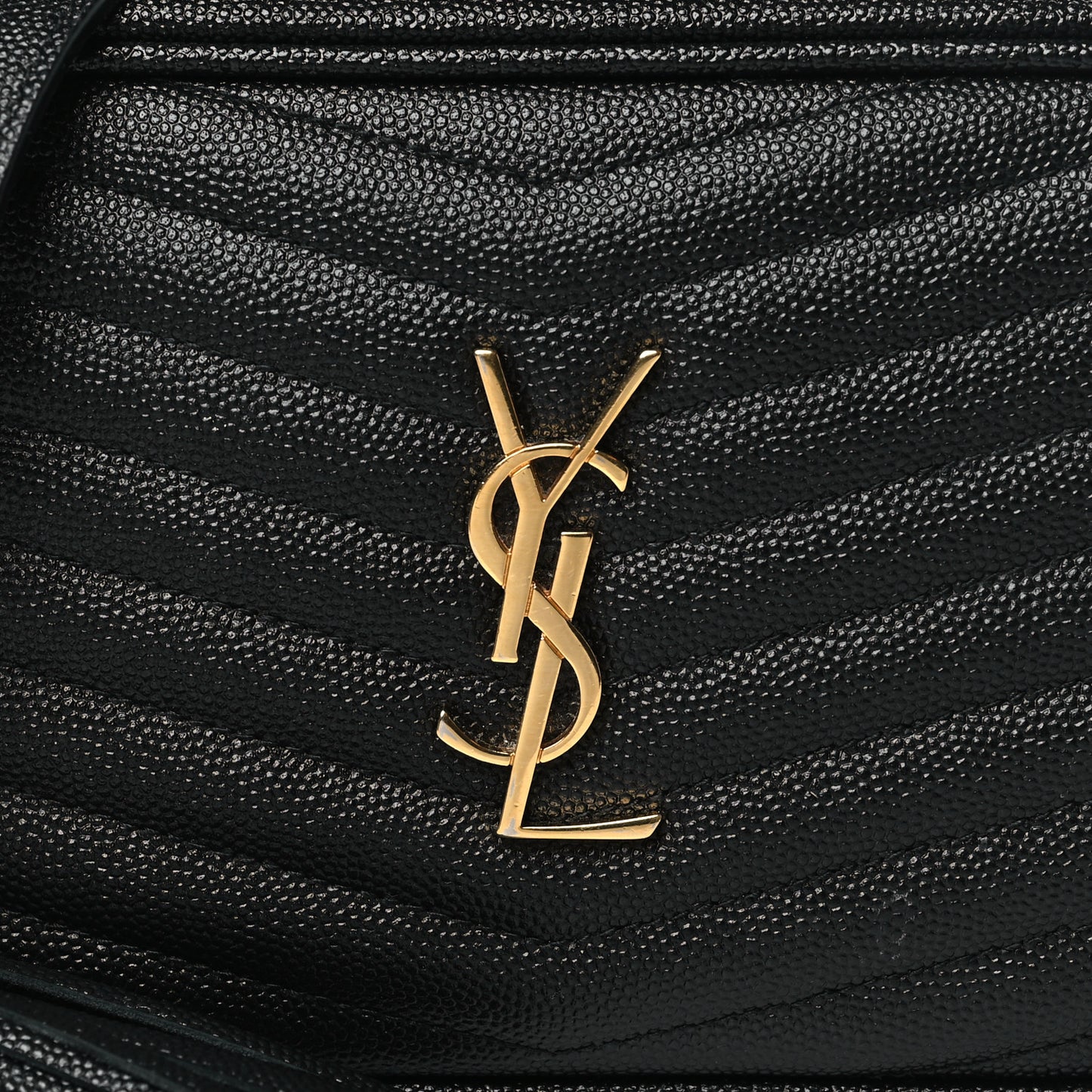 Grain De Poudre Matelasse Monogram Mini Lou Camera Bag Black