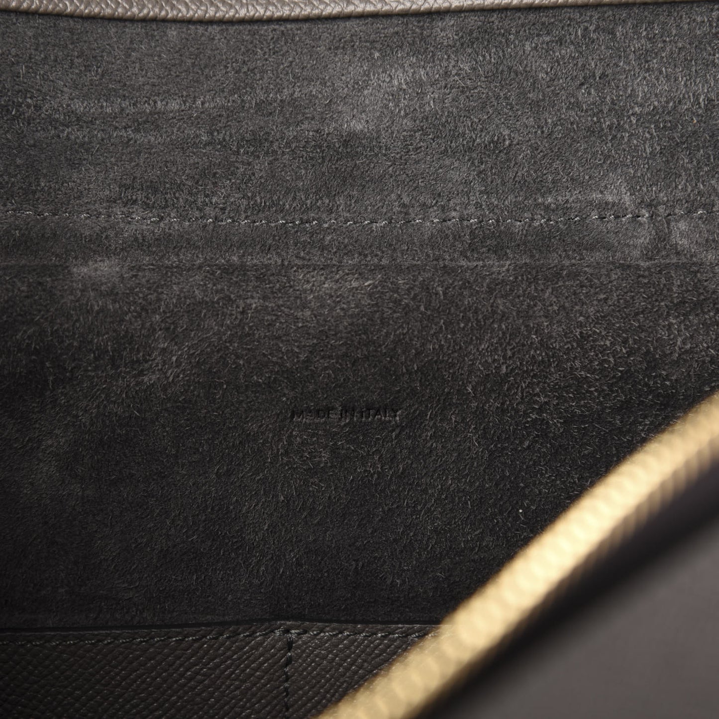 Grained Calfskin Mini Belt Bag Grey