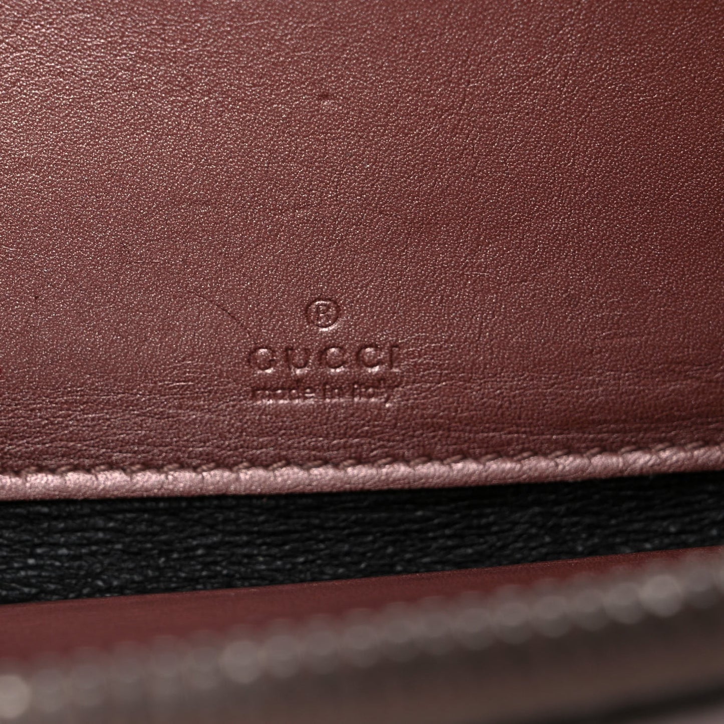 Patent Microguccissima Zip Around Wallet Pink