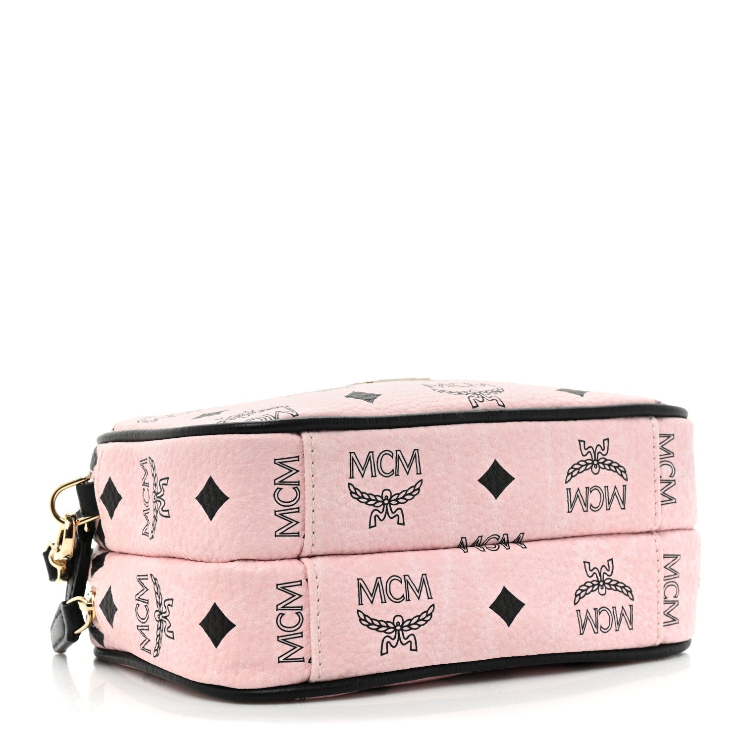 MCM Visetos Mini Camera Crossbody Bag Light Pink 4 of 12