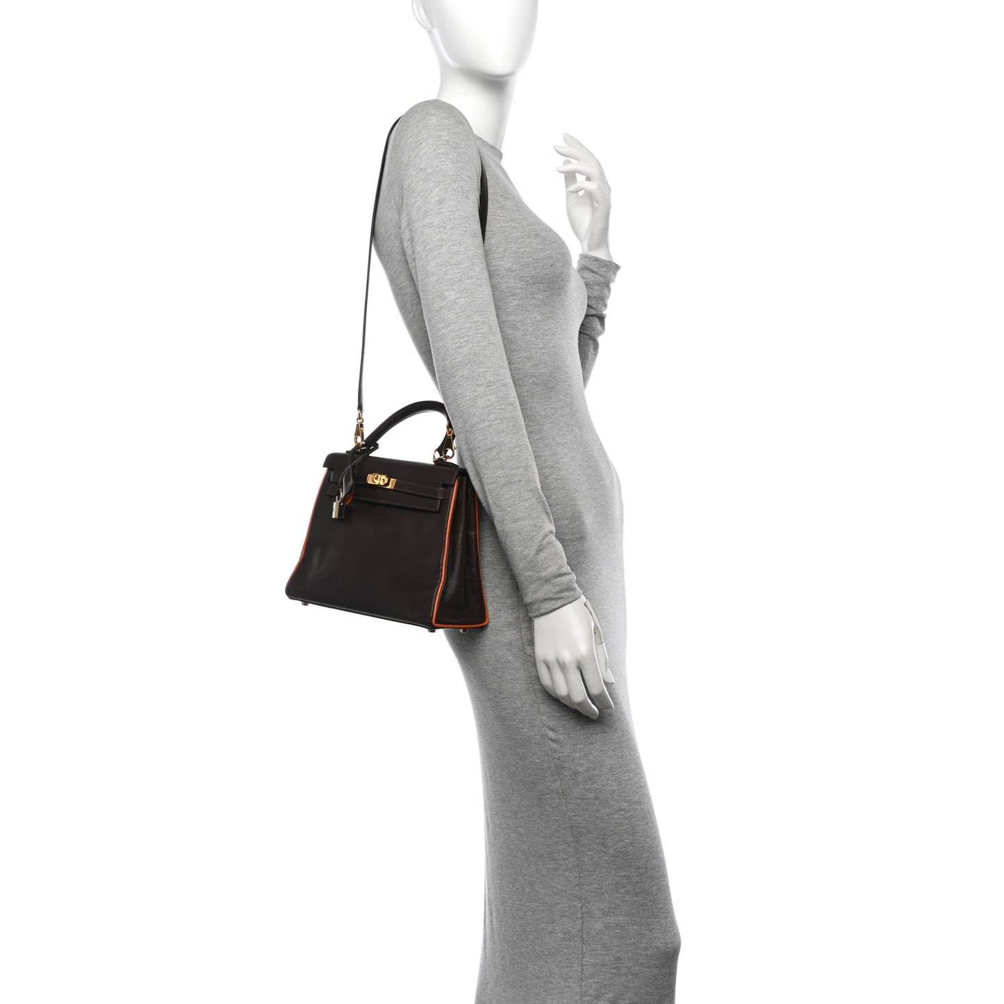Box Bi-Color Kelly Retourne 25 Chocolate Orange