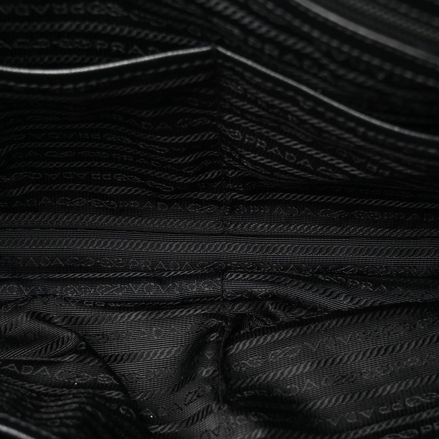 Prada Tessuto Nylon Saffiano Metal Triangle Logo Work Bag Black 5 of 13