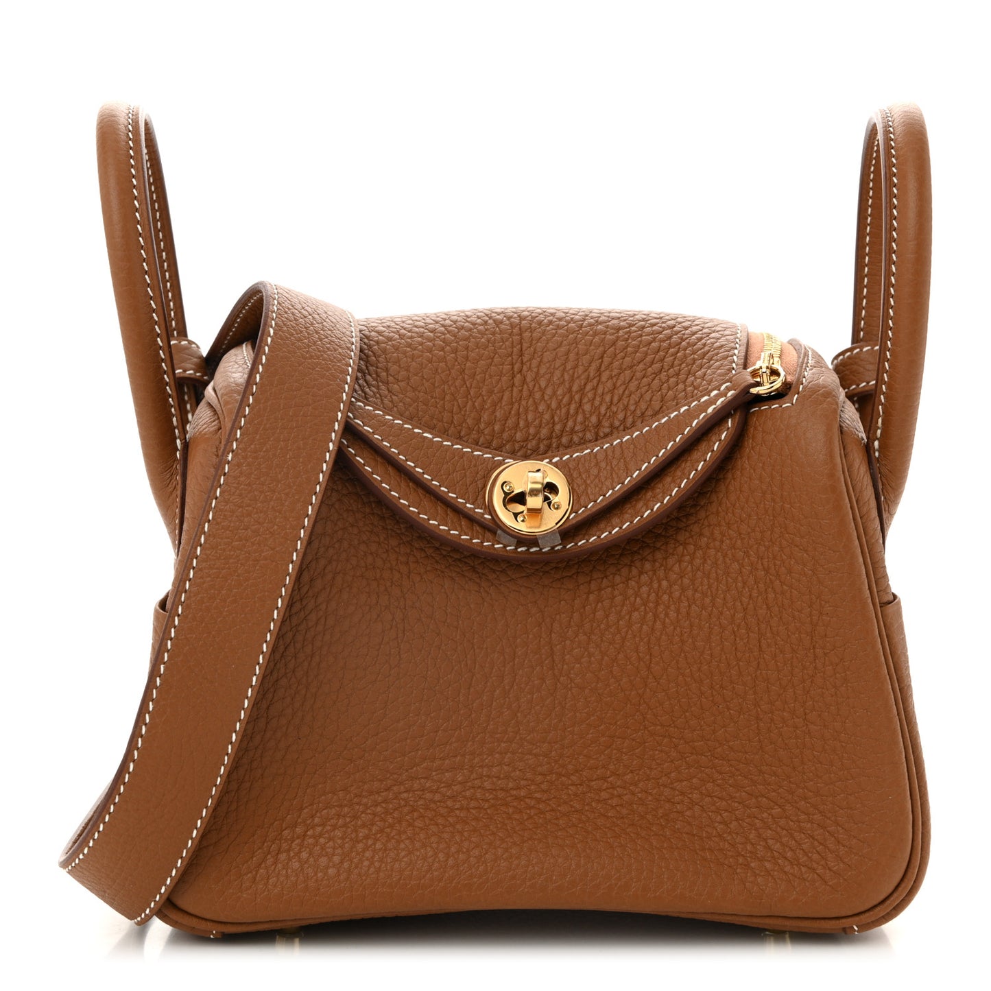 Taurillon Clemence Mini Lindy 20 Gold