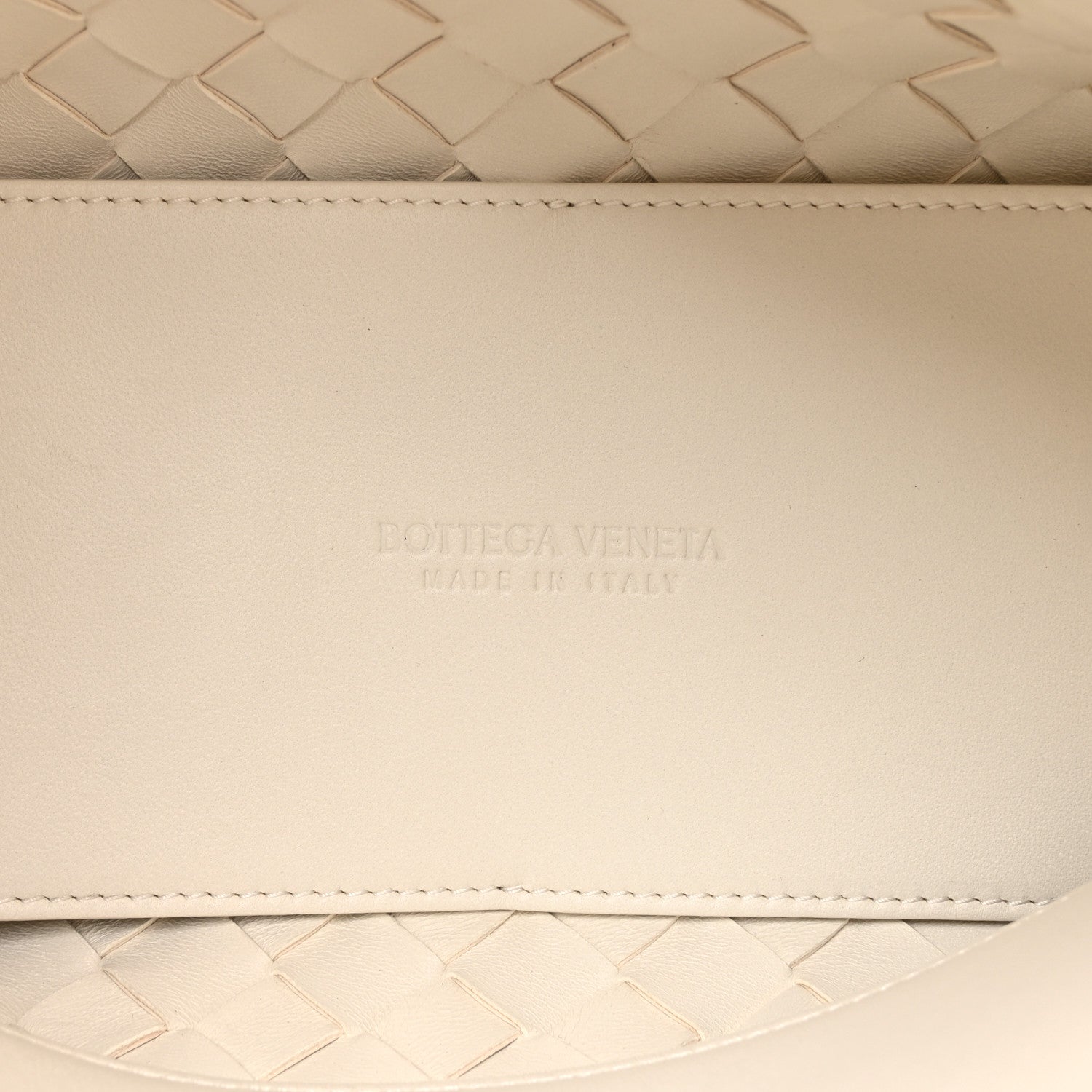 Bottega Veneta Nappa Intrecciato Small Andiamo Shoulder Bag White 6 of 9