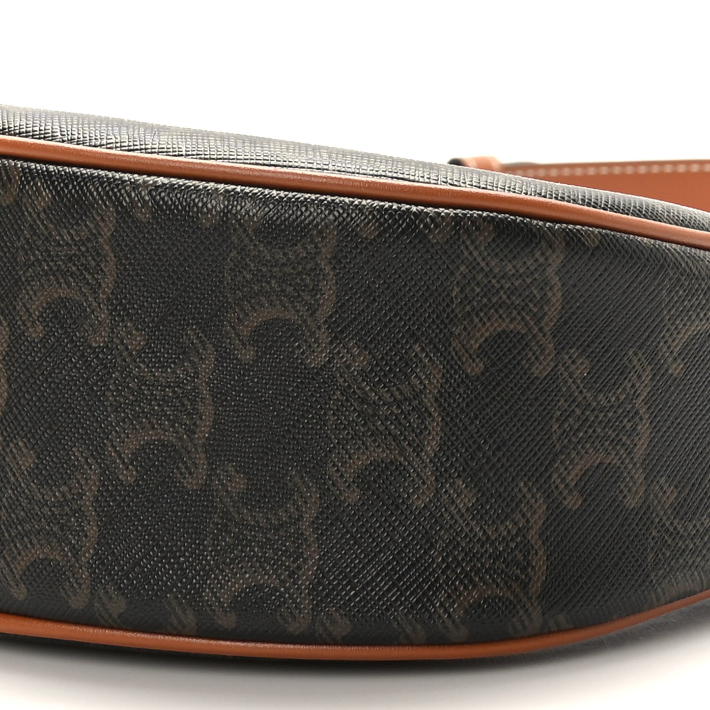 Triomphe Canvas Calfskin Ava Shoulder Bag Tan