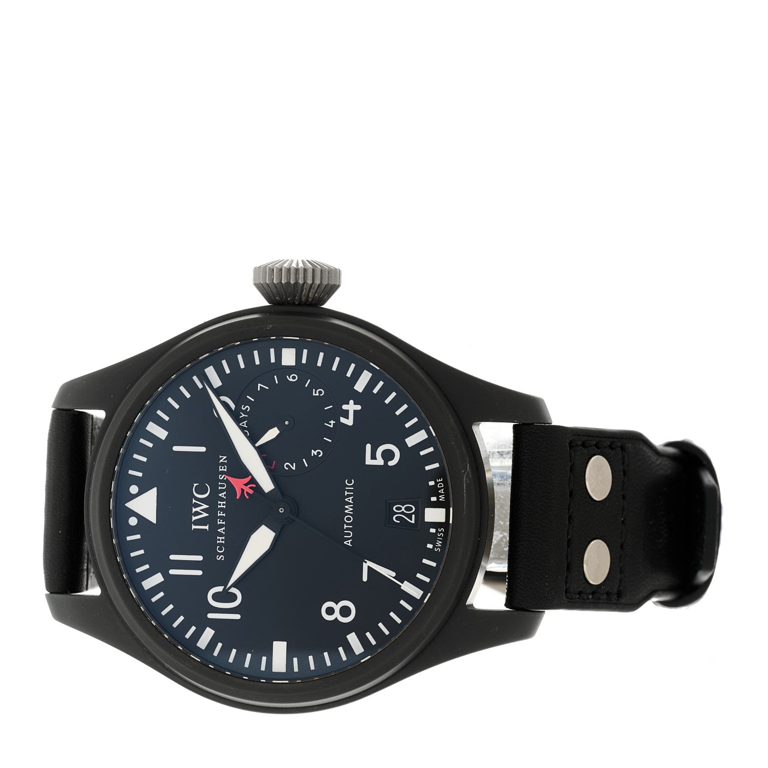 IWC Ceramic Calfskin 48mm Top Gun Edition Big Pilot Automatic Watch Black IW501901 2 of 4
