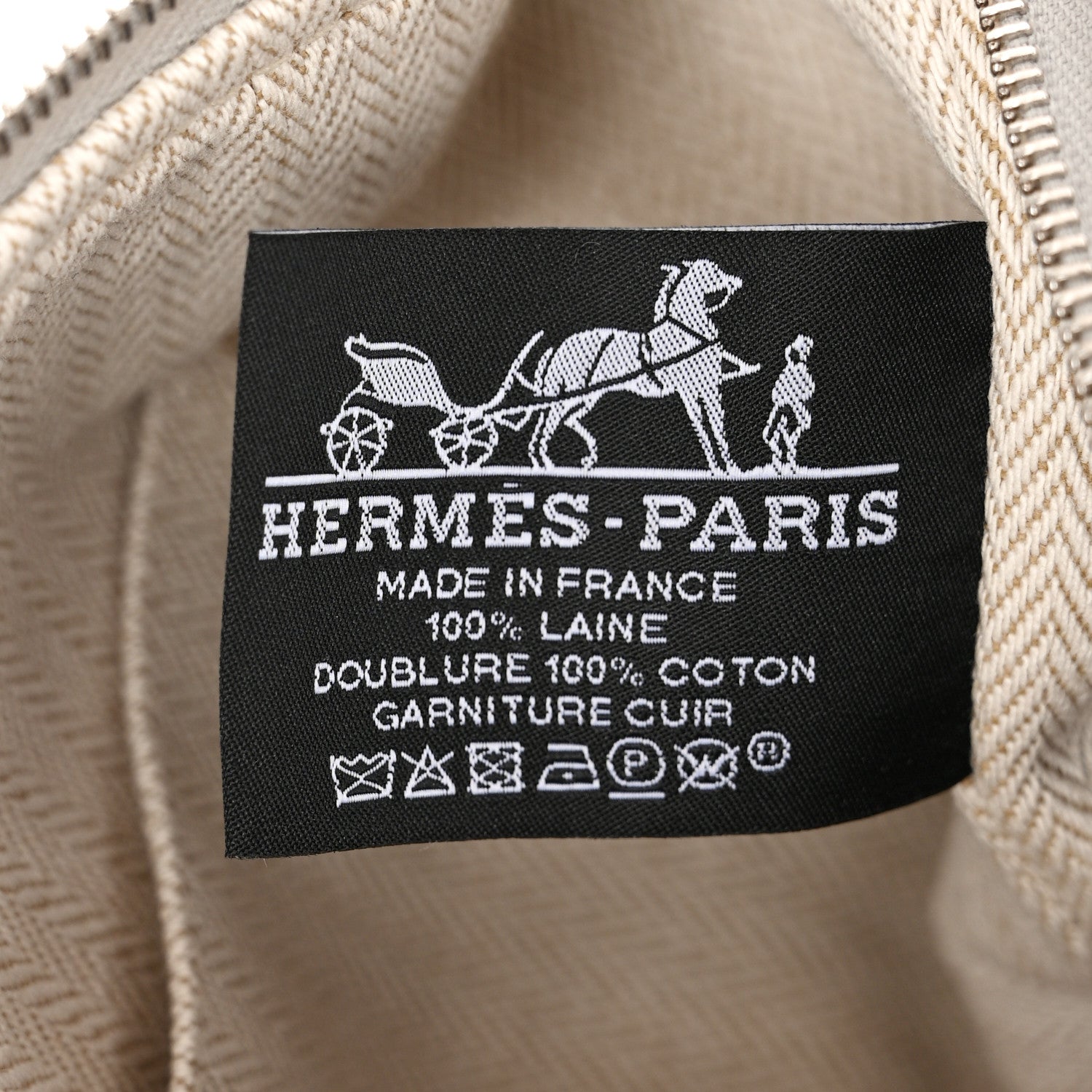 Hermes Canvas Small Bride-A-Brac Pouch Gris Flanelle 6 of 11