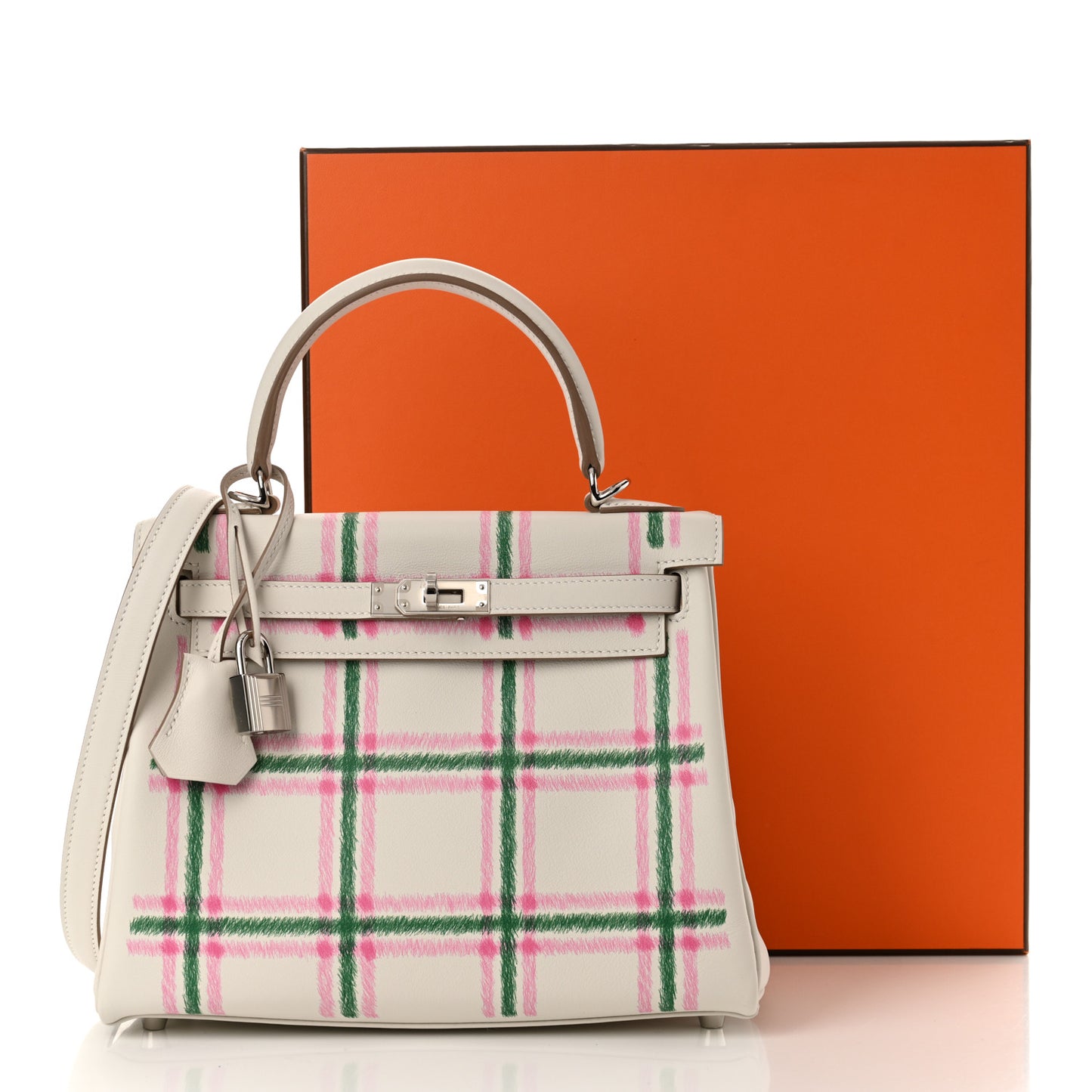 Swift Tartan Kelly Retourne 25 Gris Pale Rose Bubblegum Vert Moyen