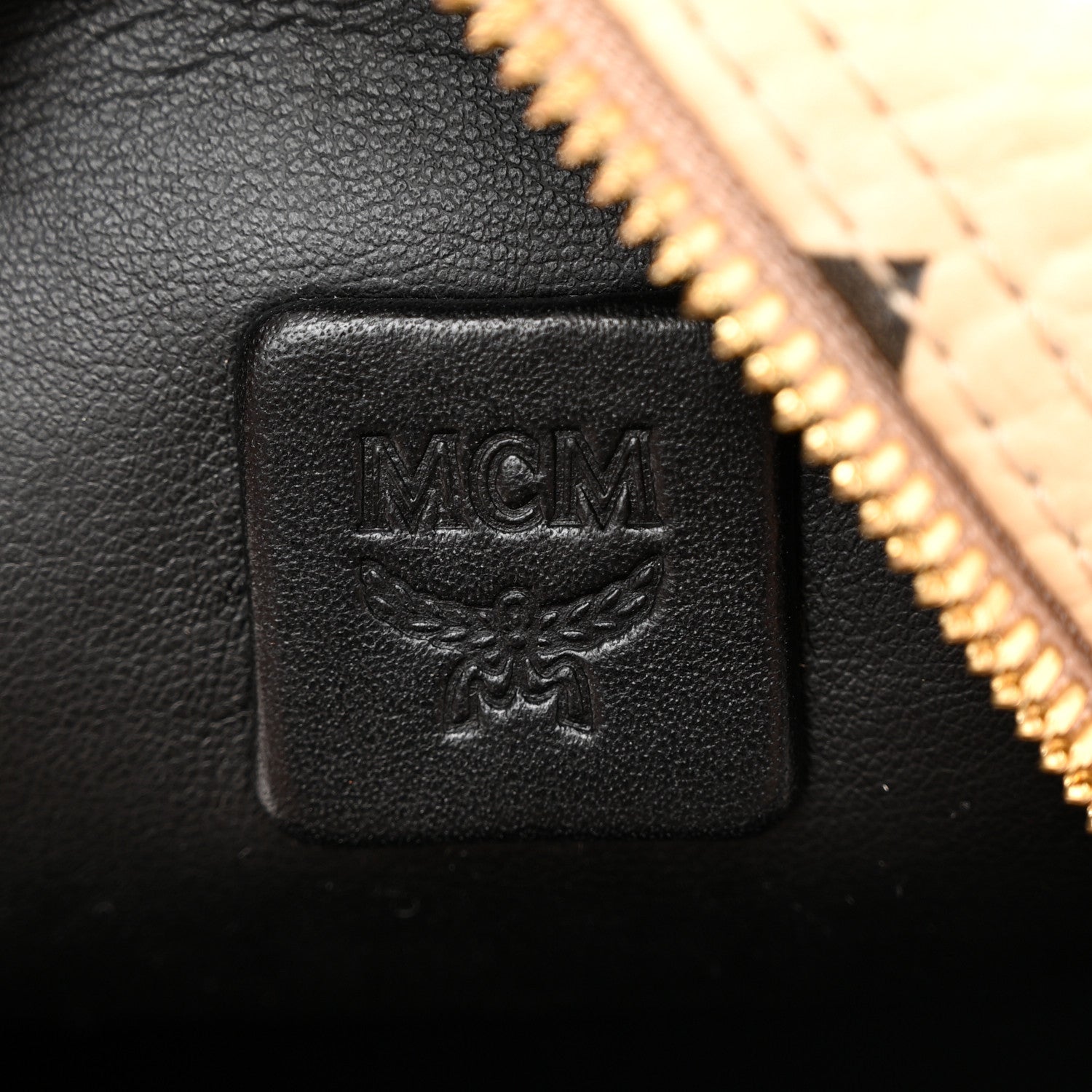 MCM Visetos Side Stud Mini Stark Backpack Beige 7 of 10