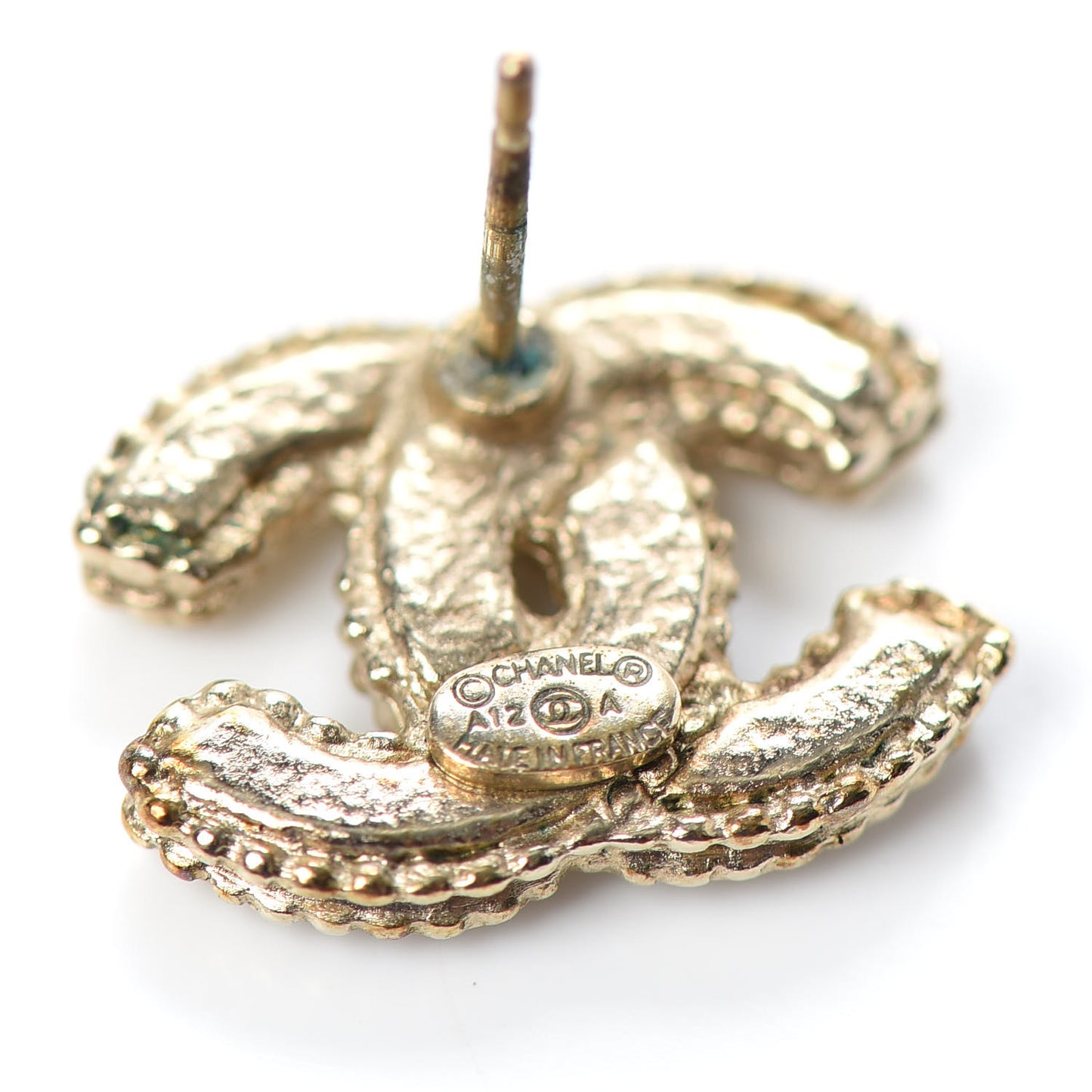 Pearl CC Earrings Gold