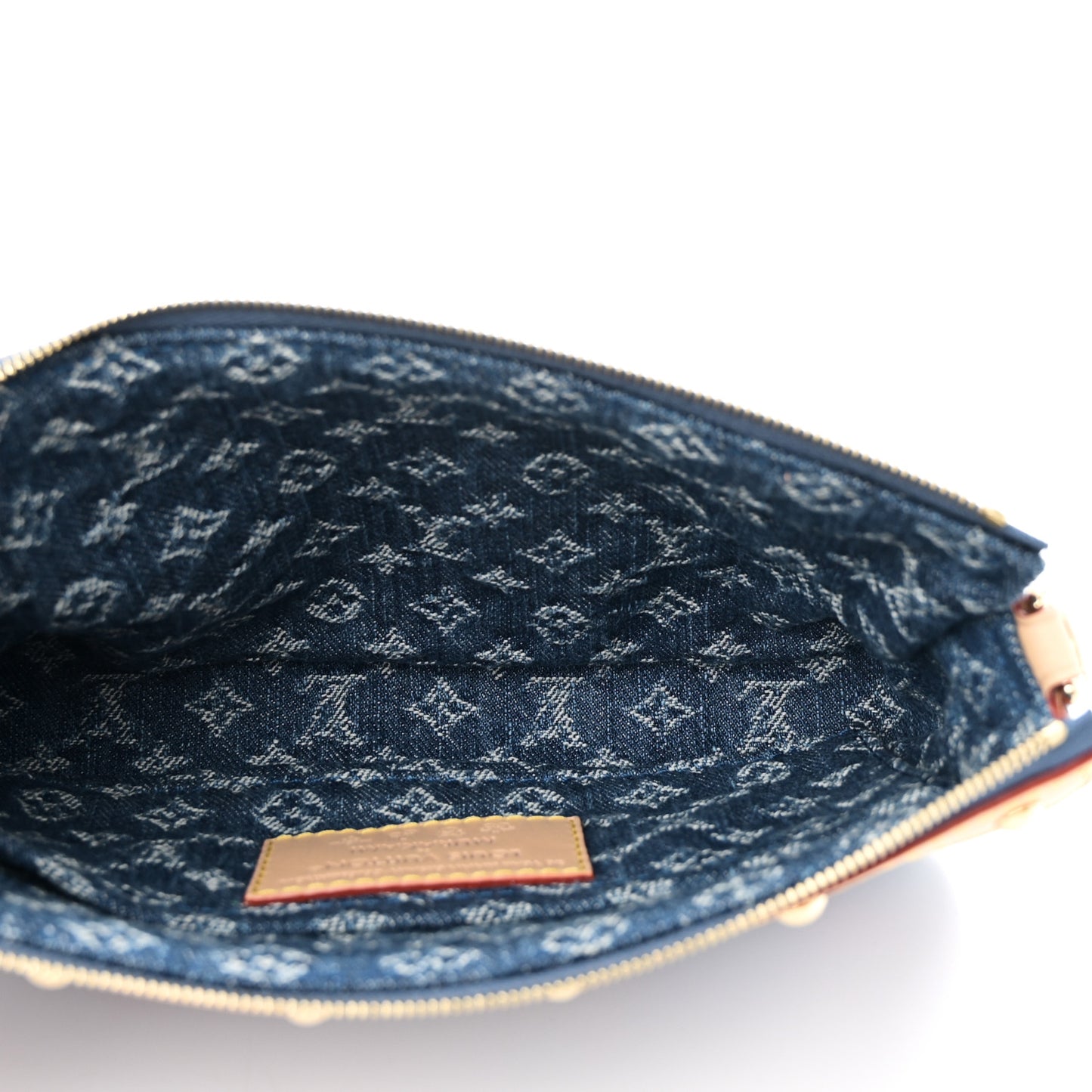 LV X TM Monogram Denim Cerises Pochette Accessories Blue