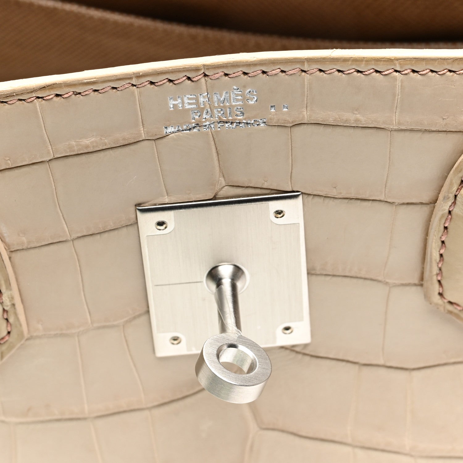 Hermes Matte Niloticus Crocodile Birkin 30 Parchemin 6 of 10