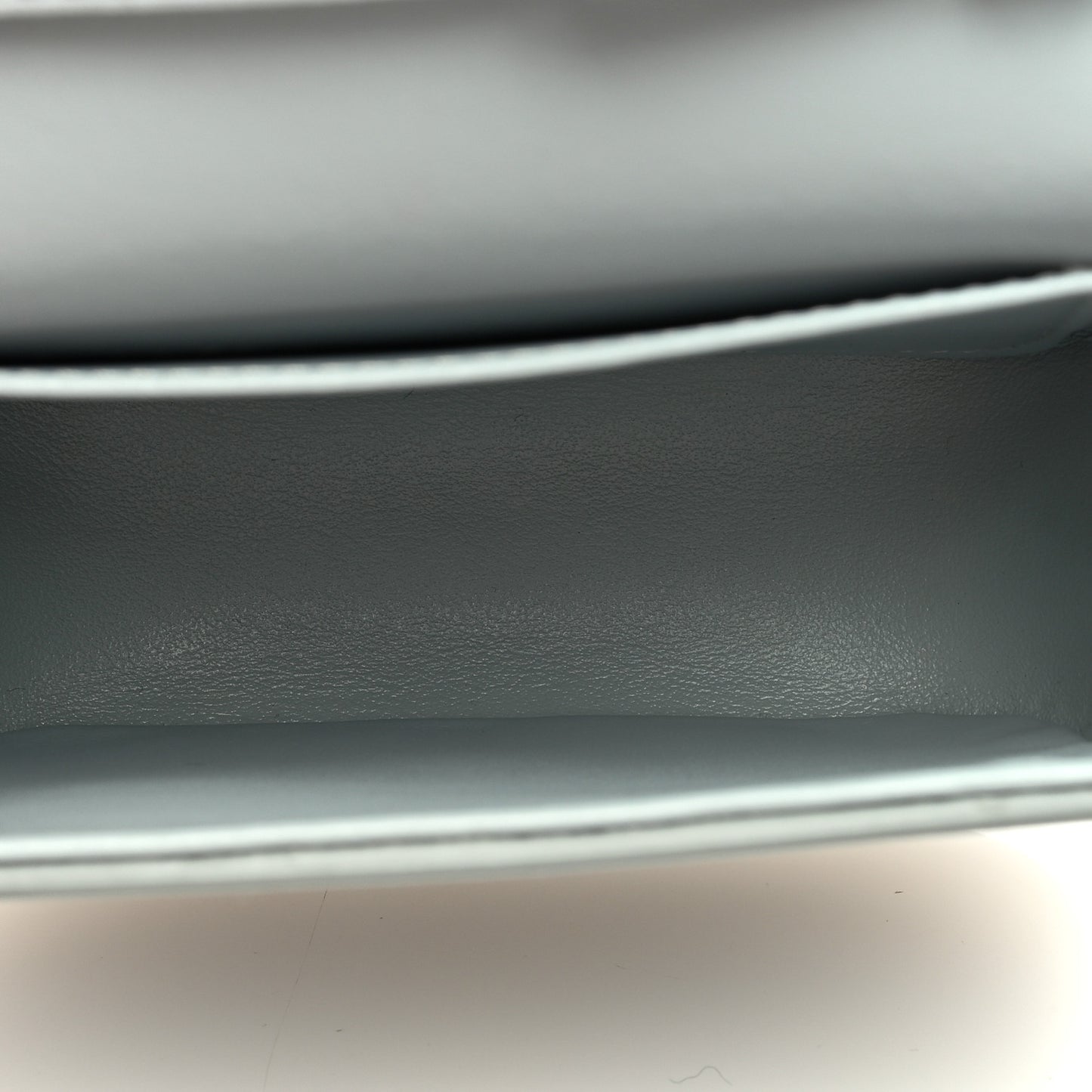 Shiny Calfskin Mini Triomphe Soft Blue