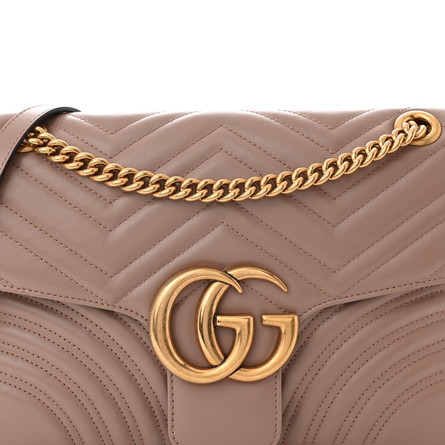 Calfskin Matelasse Medium GG Marmont Shoulder Bag Porcelain Rose