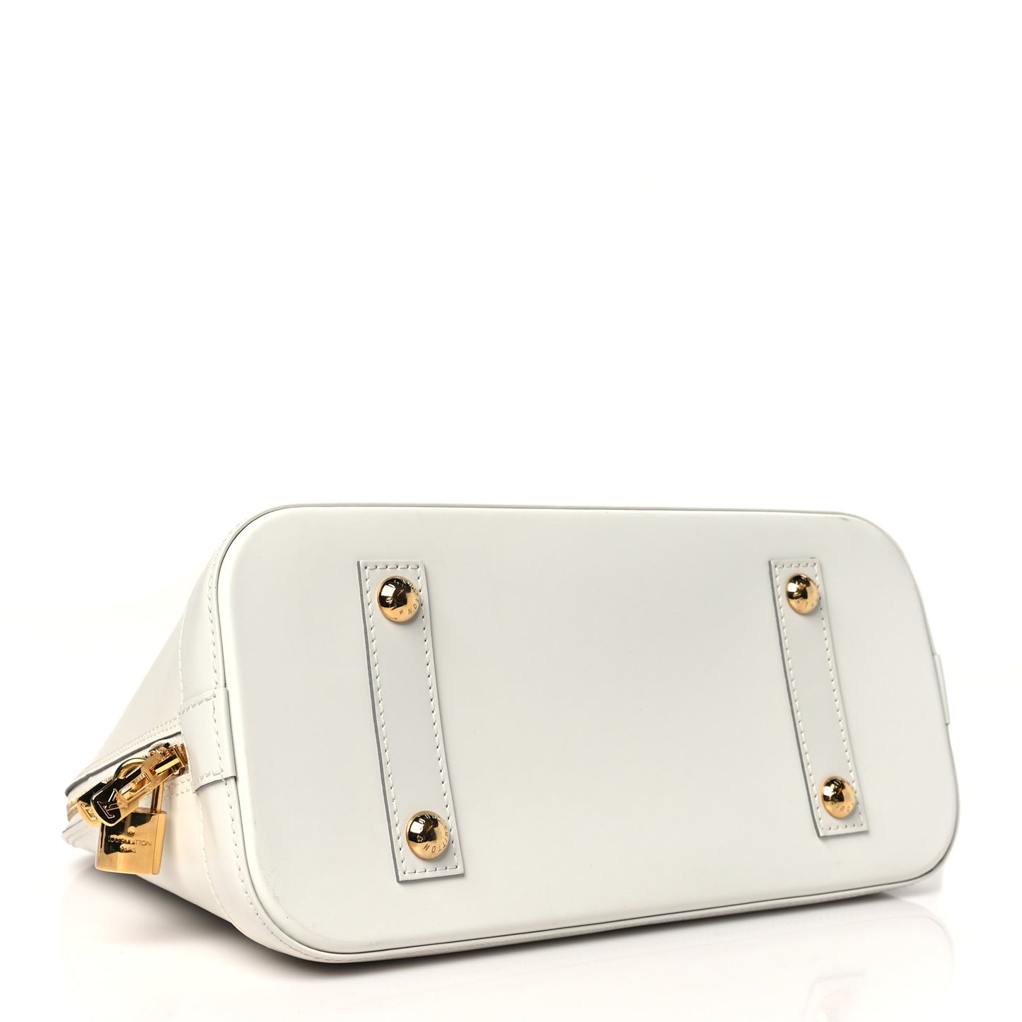 Smooth Calfskin Signature Alma PM White