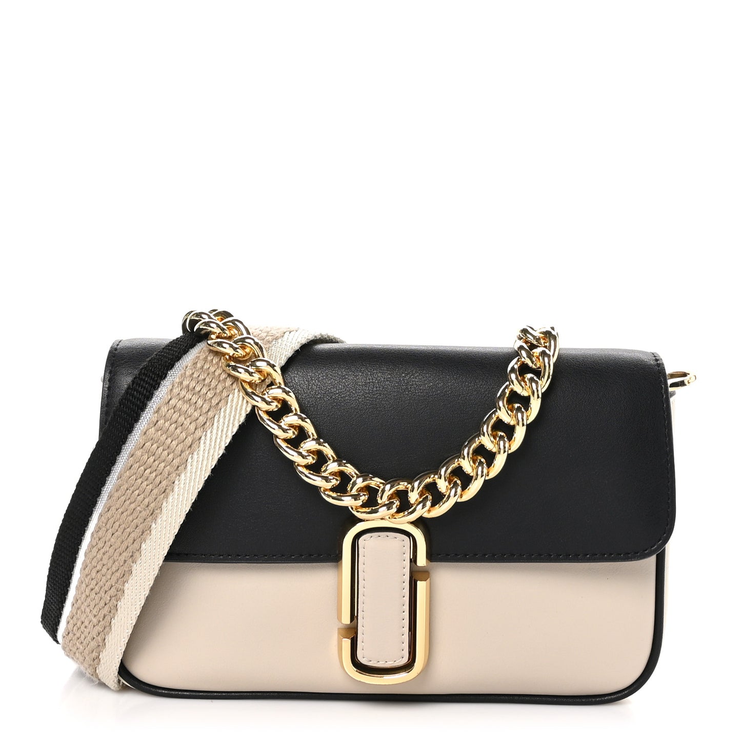 Calfskin The J Marc Shoulder Bag Greige Multicolor