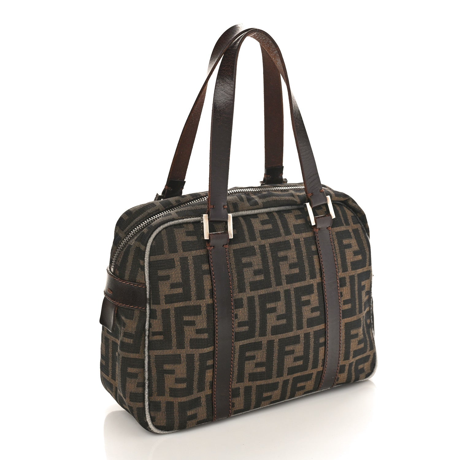 Fendi Zucca Boston Tobacco 2 of 10